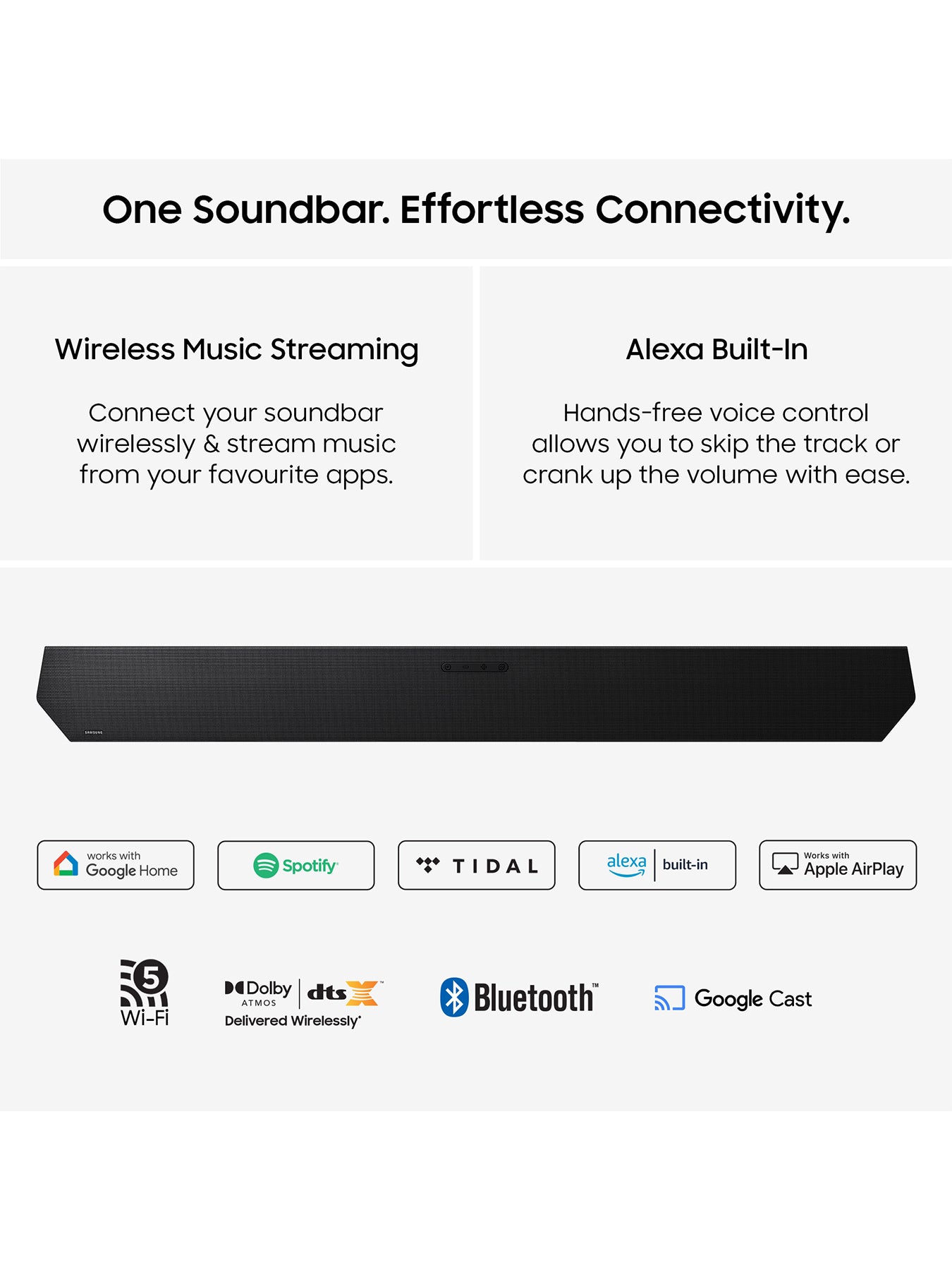 Q800H 5.1.2 Channel Dolby Atmos Soundbar with Wireless Subwoofer