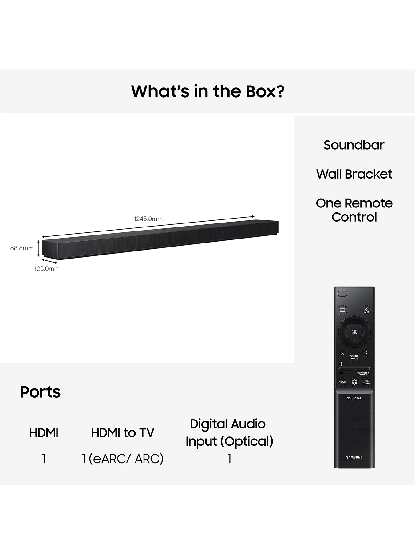 QS90H 7.1.2 Channel Dolby Atmos Soundbar with Wireless Subwoofer