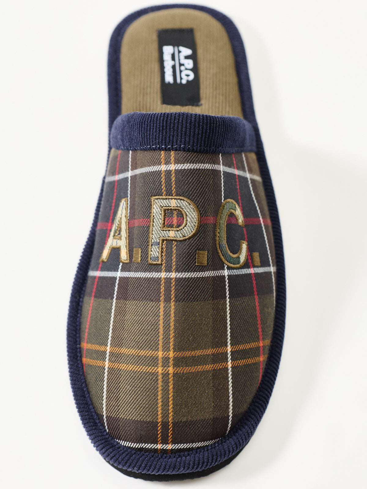 Barbour x APC Mule Slippers - Classic Ancient Tartan