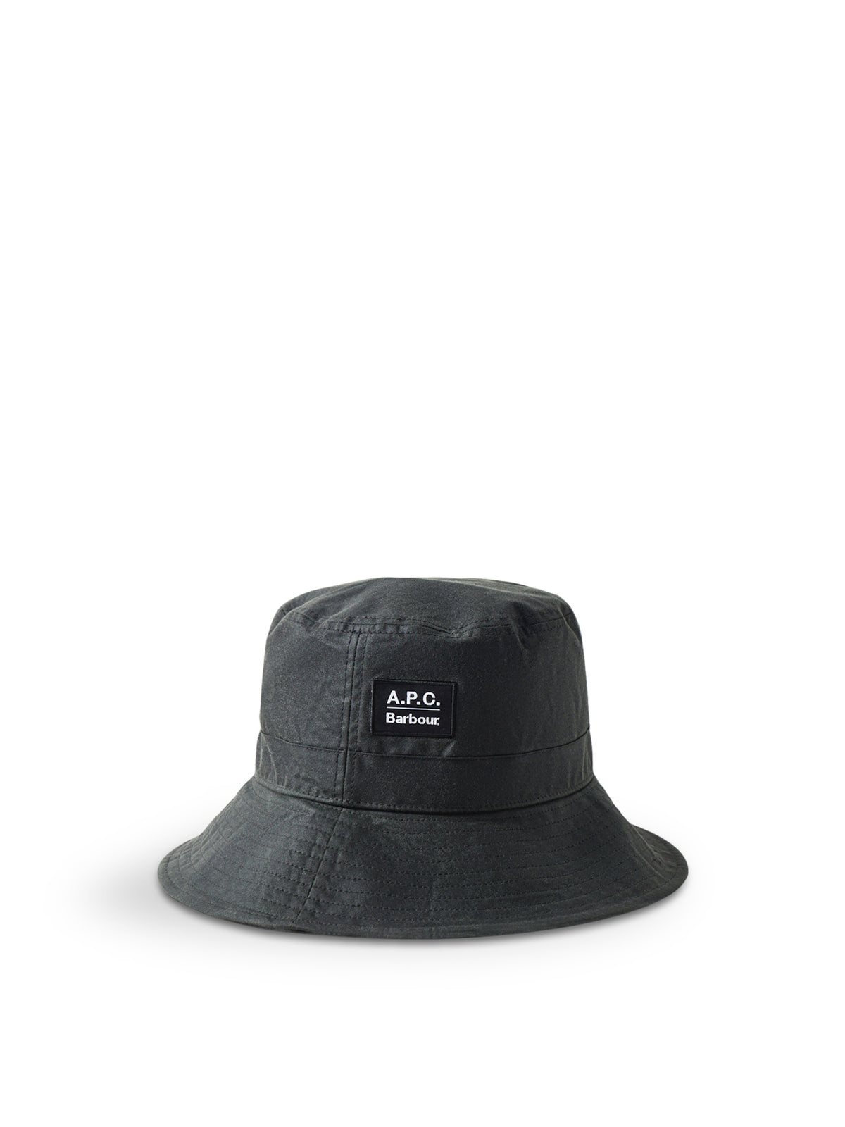 Barbour x APC Waxed Cotton Bucket Hat - Dark Sage