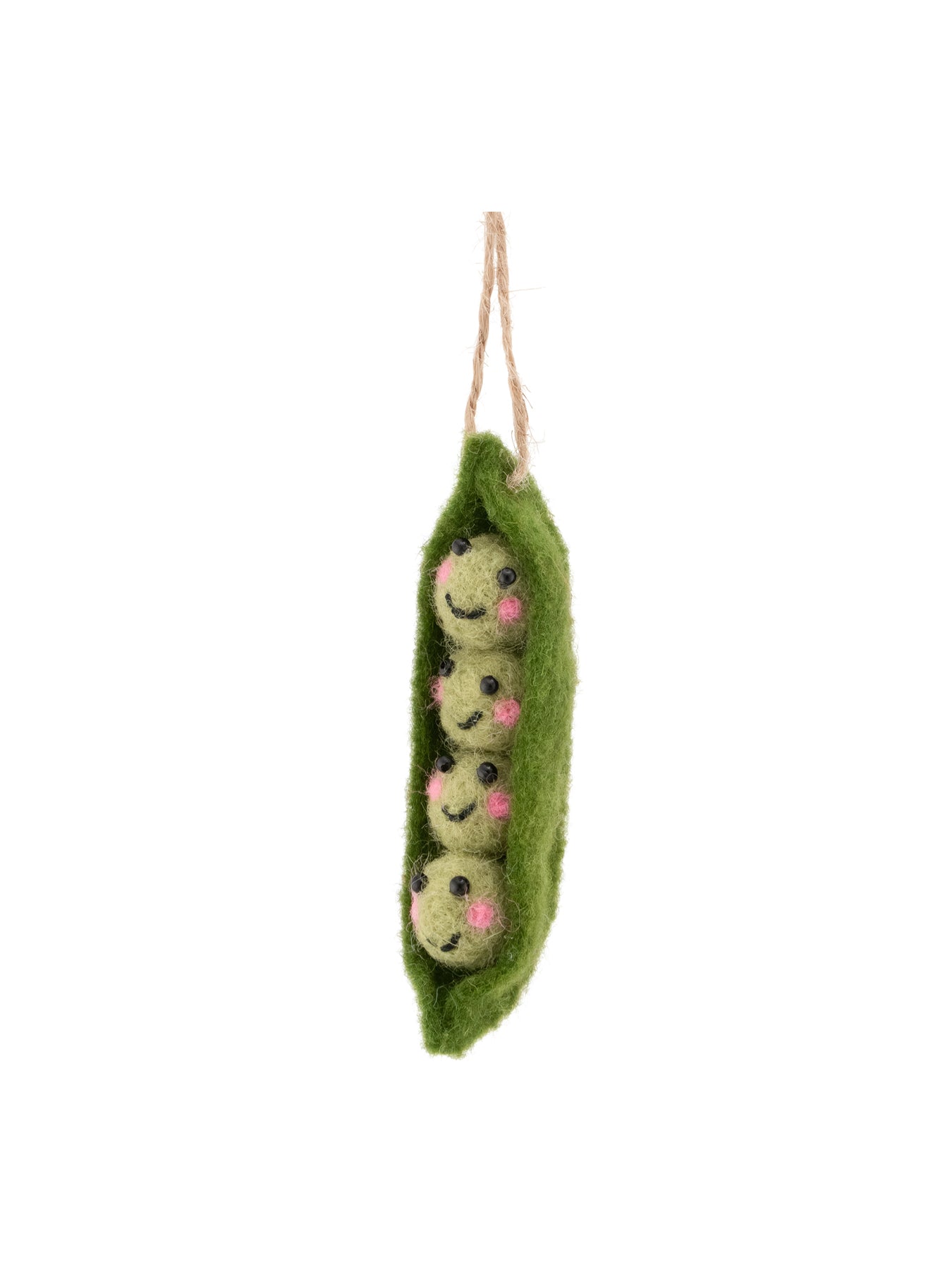 Peapod Felt Christmas Decoration