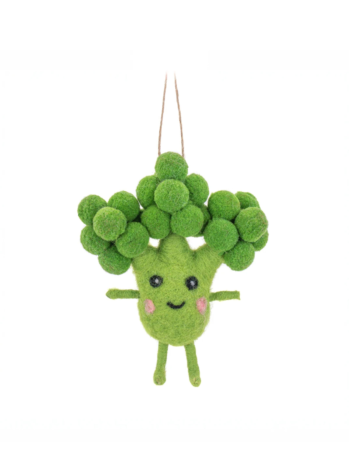Broccoli Felt Christmas Hanging Decoration