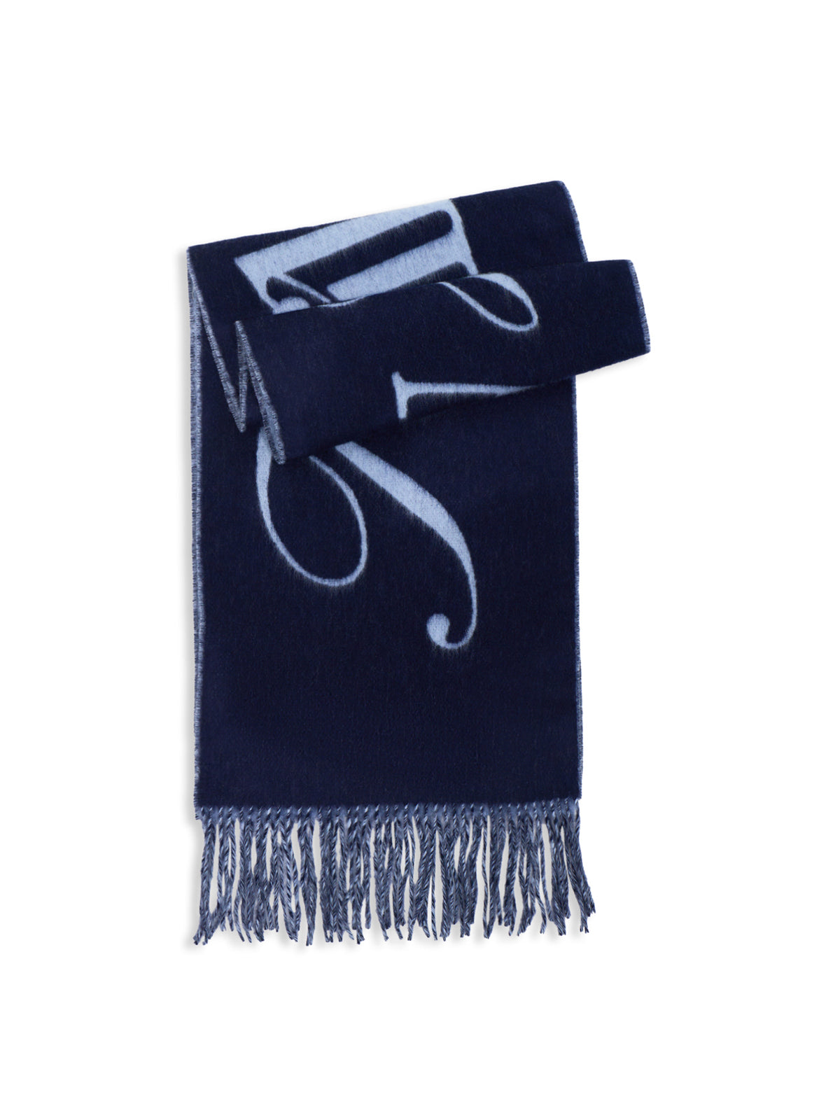 TH Script Silk Woven Scarf