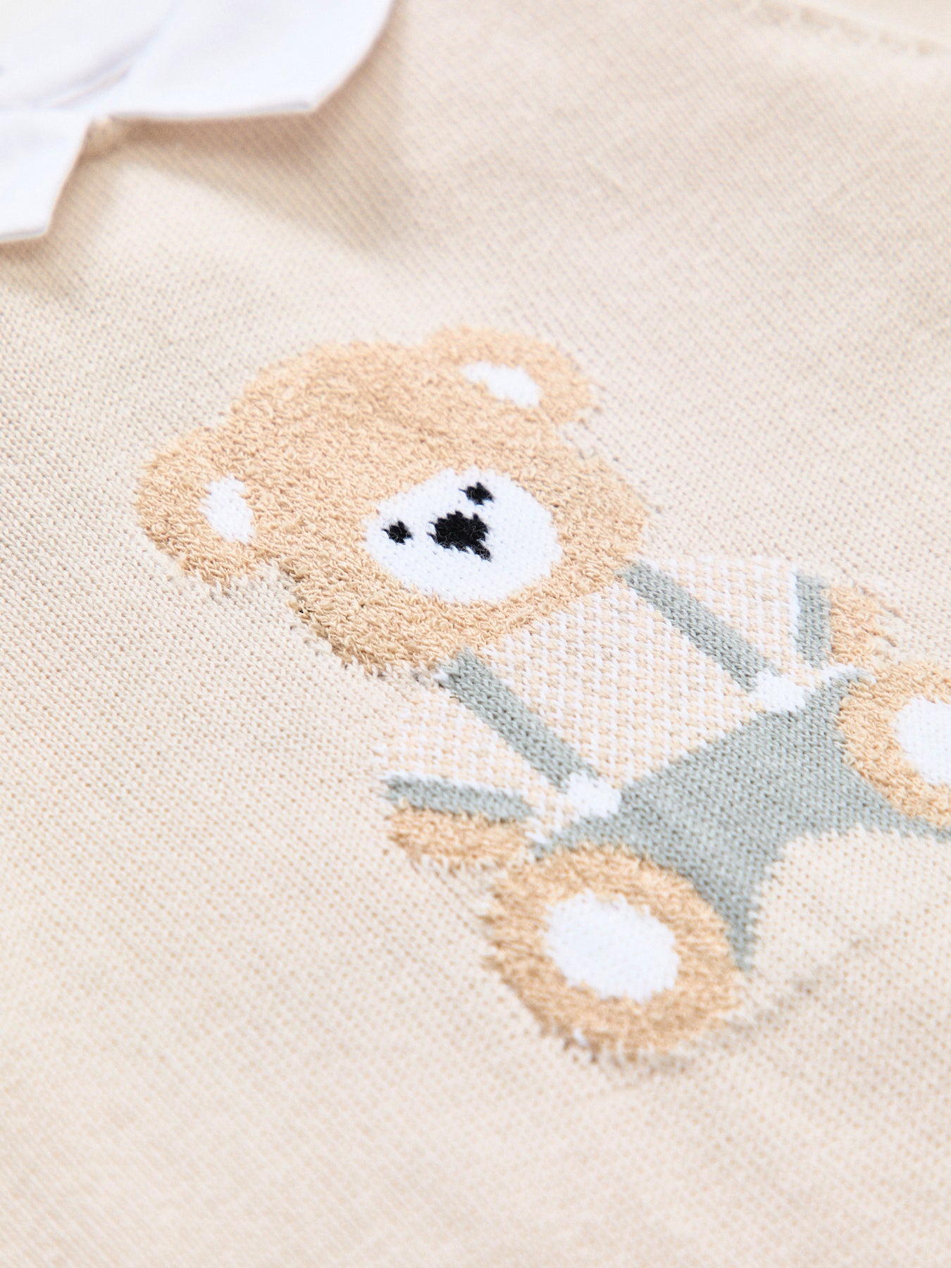 Milo Teddy Knitted All-In-One & Hat Set