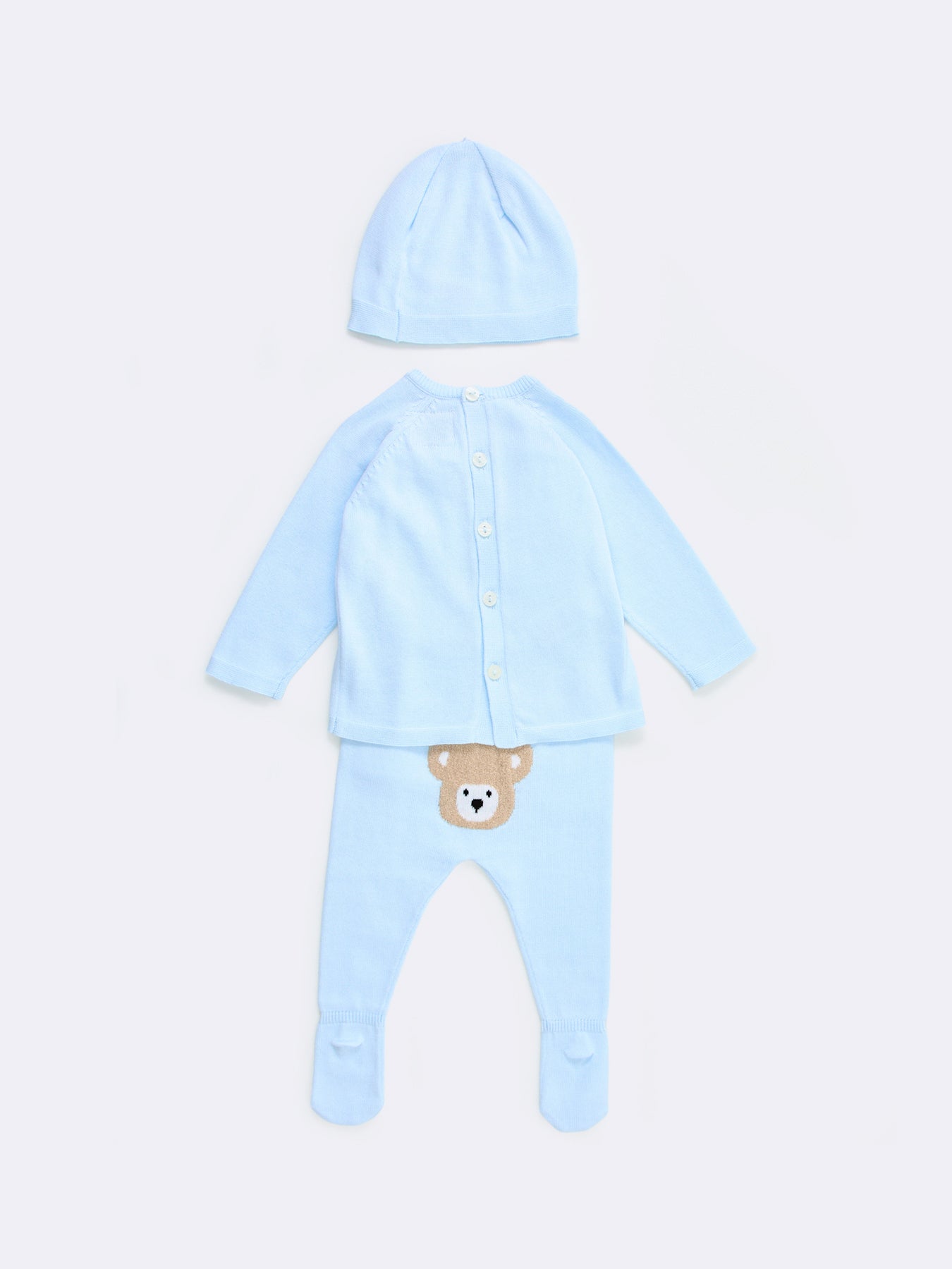 Marco Teddy Knitted 2-Piece Set & Hat