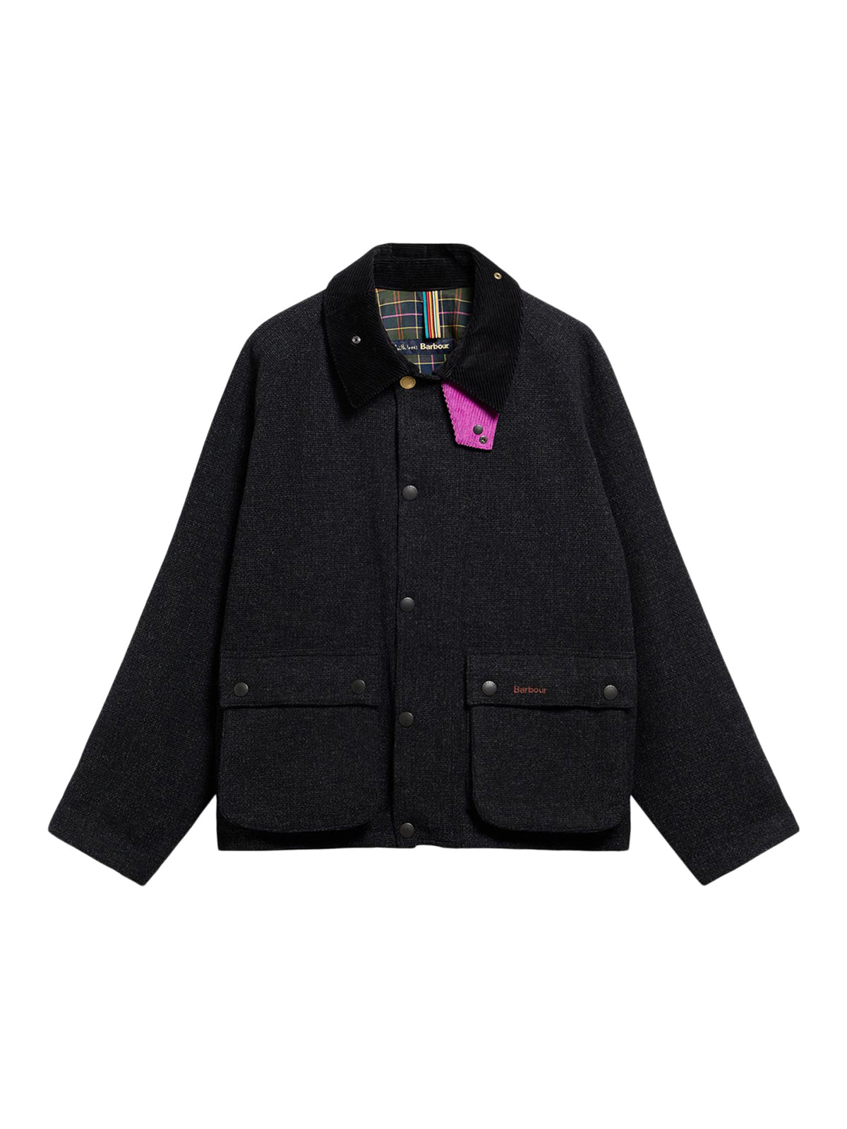 Barbour X Paul Smith Transport Wool Jacket - Charcoal