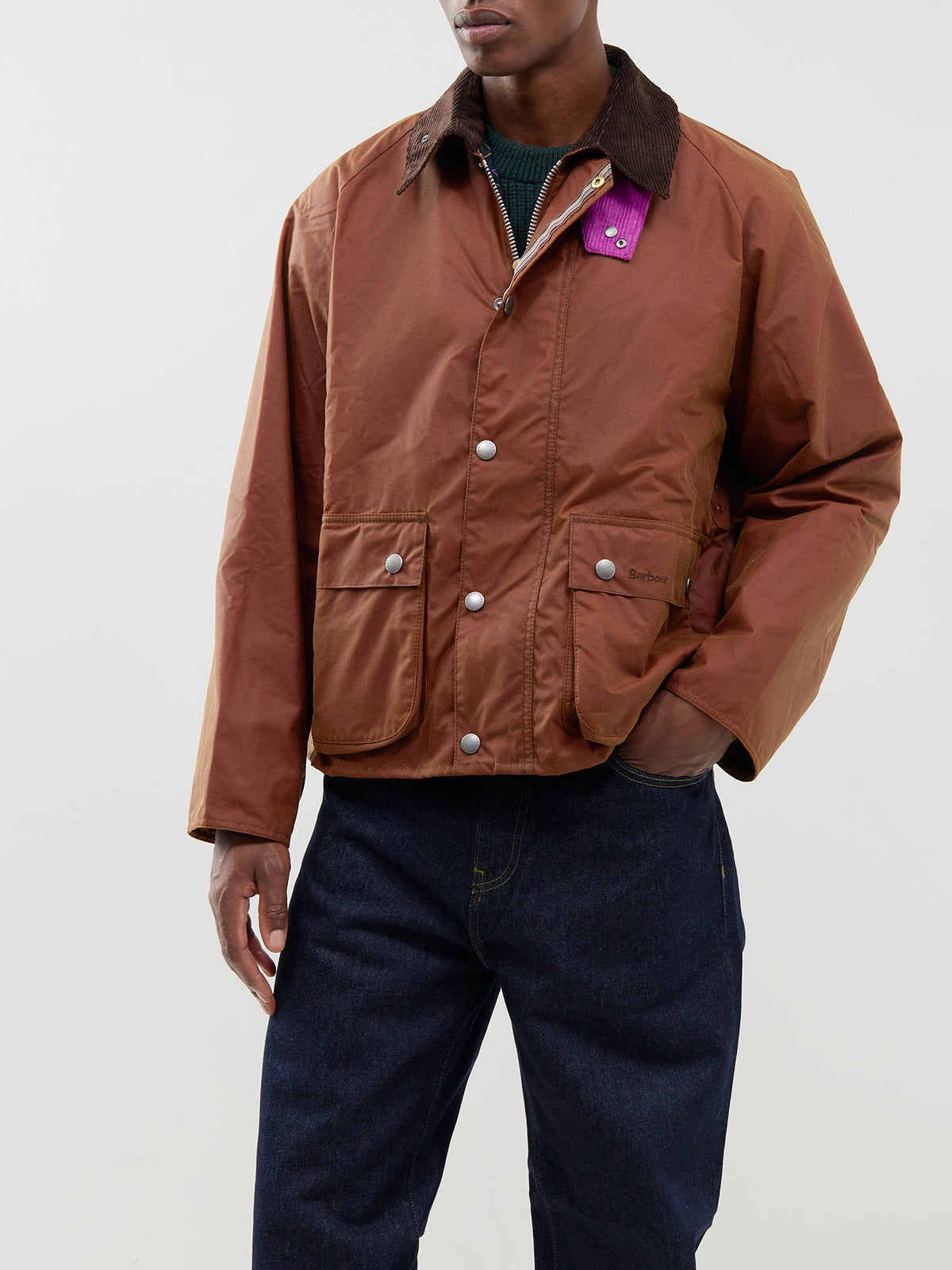 Barbour X Paul Smith Key Transport Wax Jacket