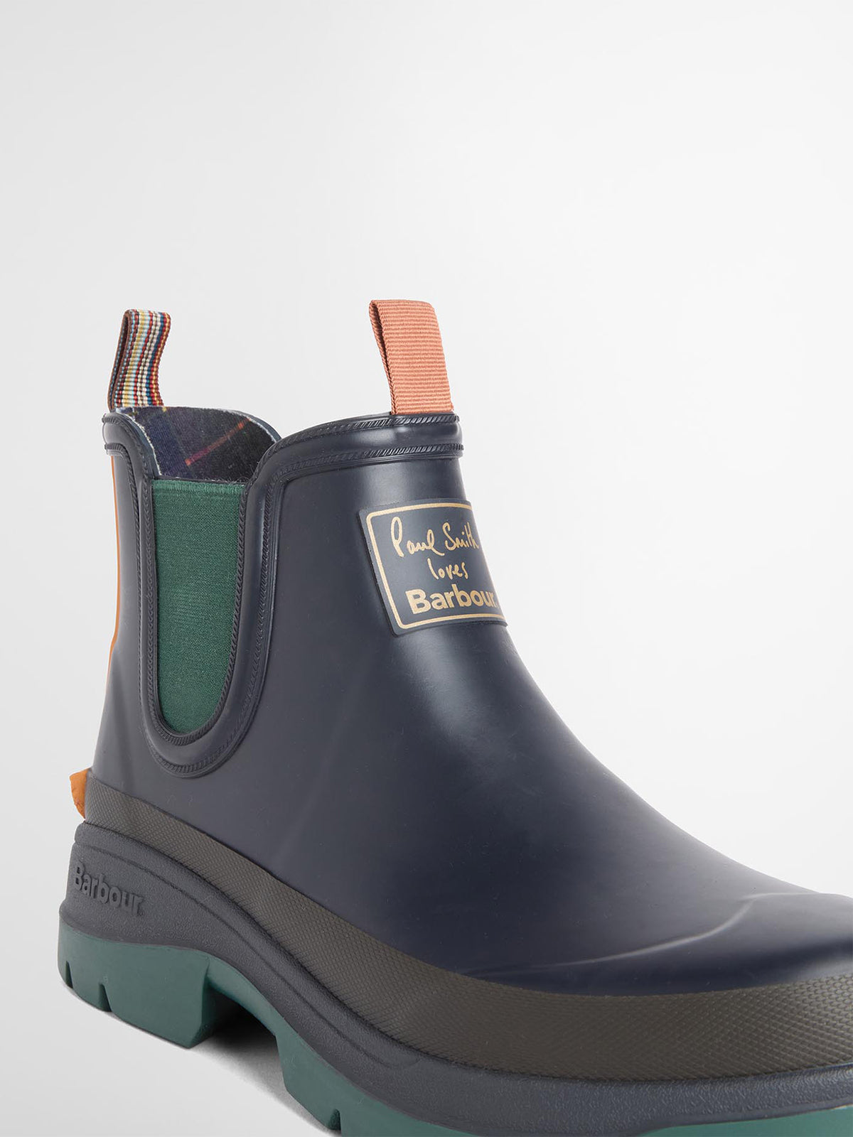 Barbour x Paul Smith Chelsea Wellington Boots - Navy