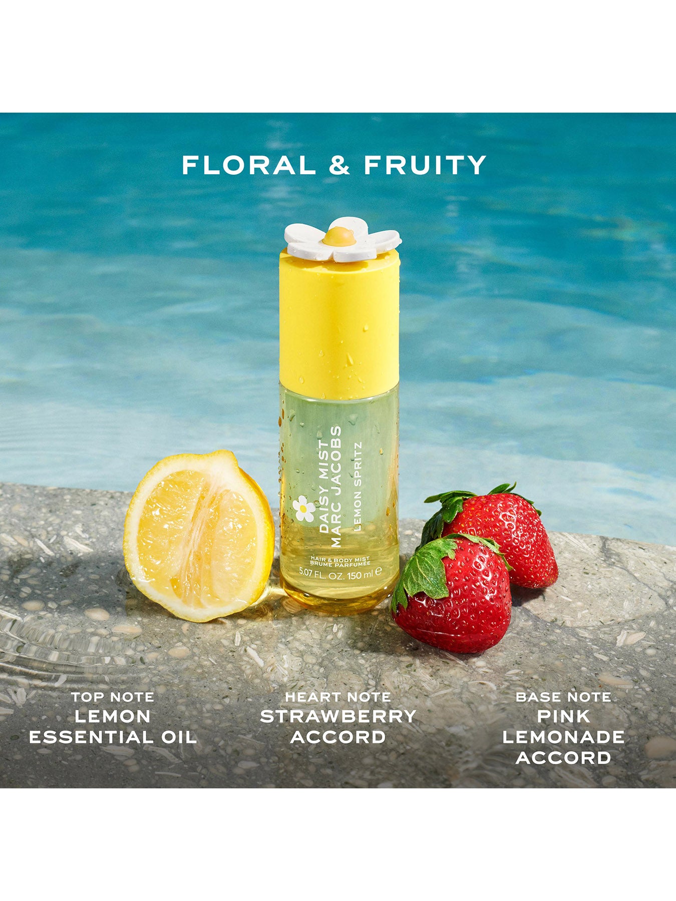 Daisy Lemon Spritz Hair & Body Mist 150ml