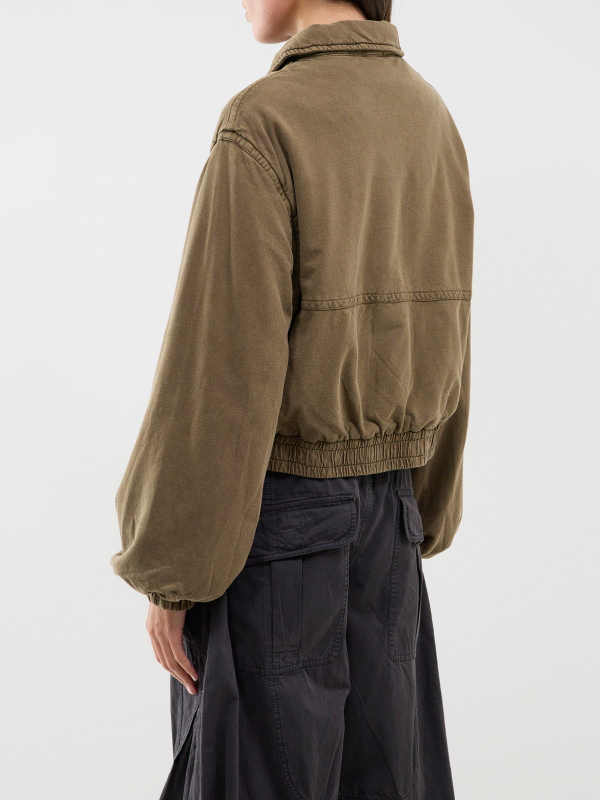 Cotton Birdie Washed Bomber Jacket