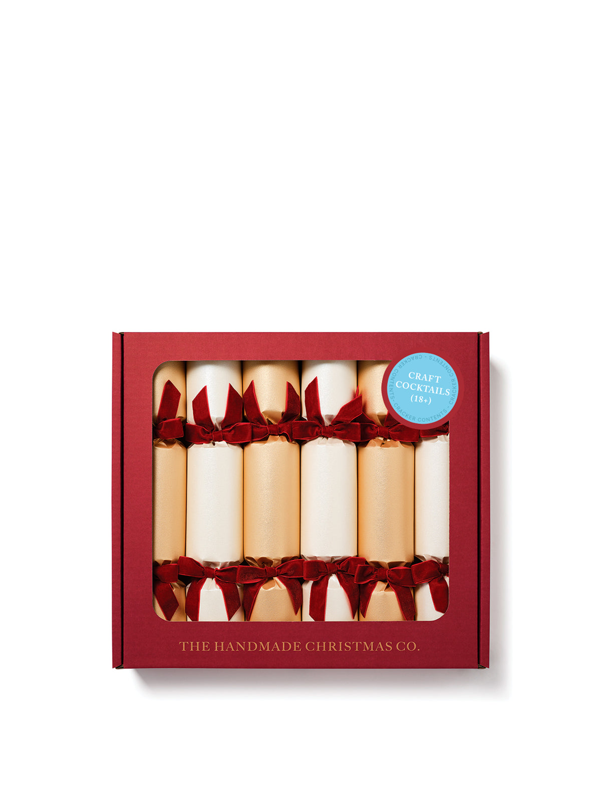 White & Gold 13-Inch Christmas Crackers - Gold
