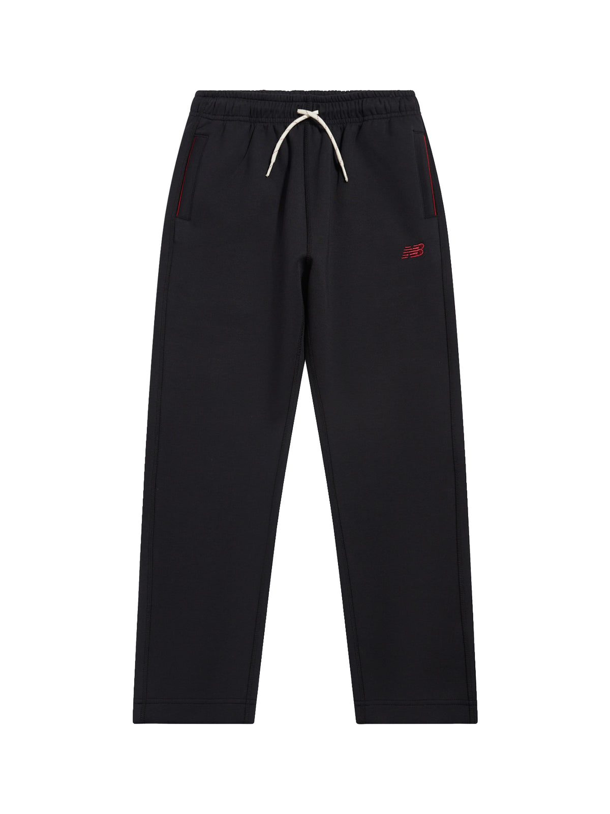 Boys' Linear Cotton Straight-Leg Joggers - Caviar
