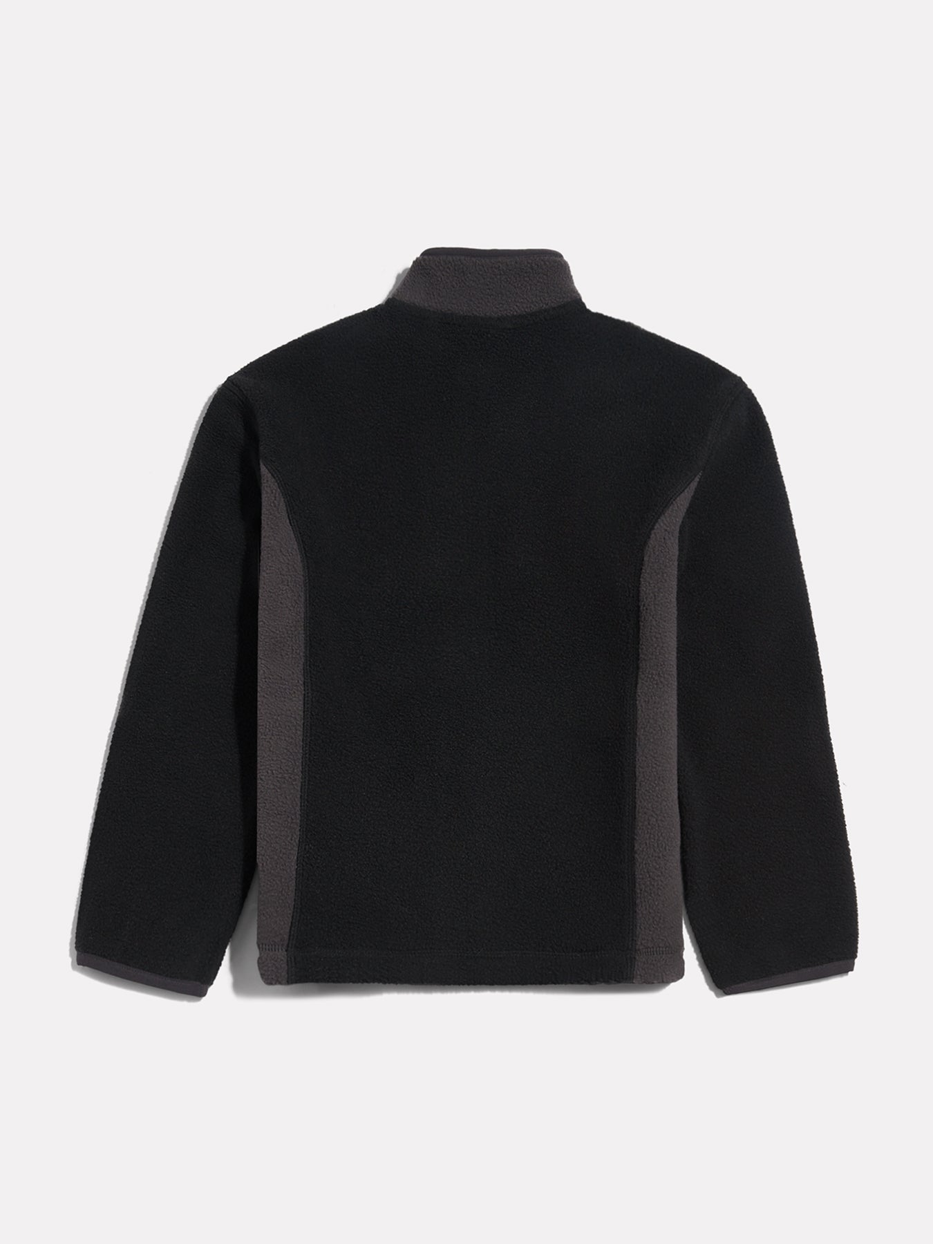 Borg Full-Zip Funnel Neck Jacket Black