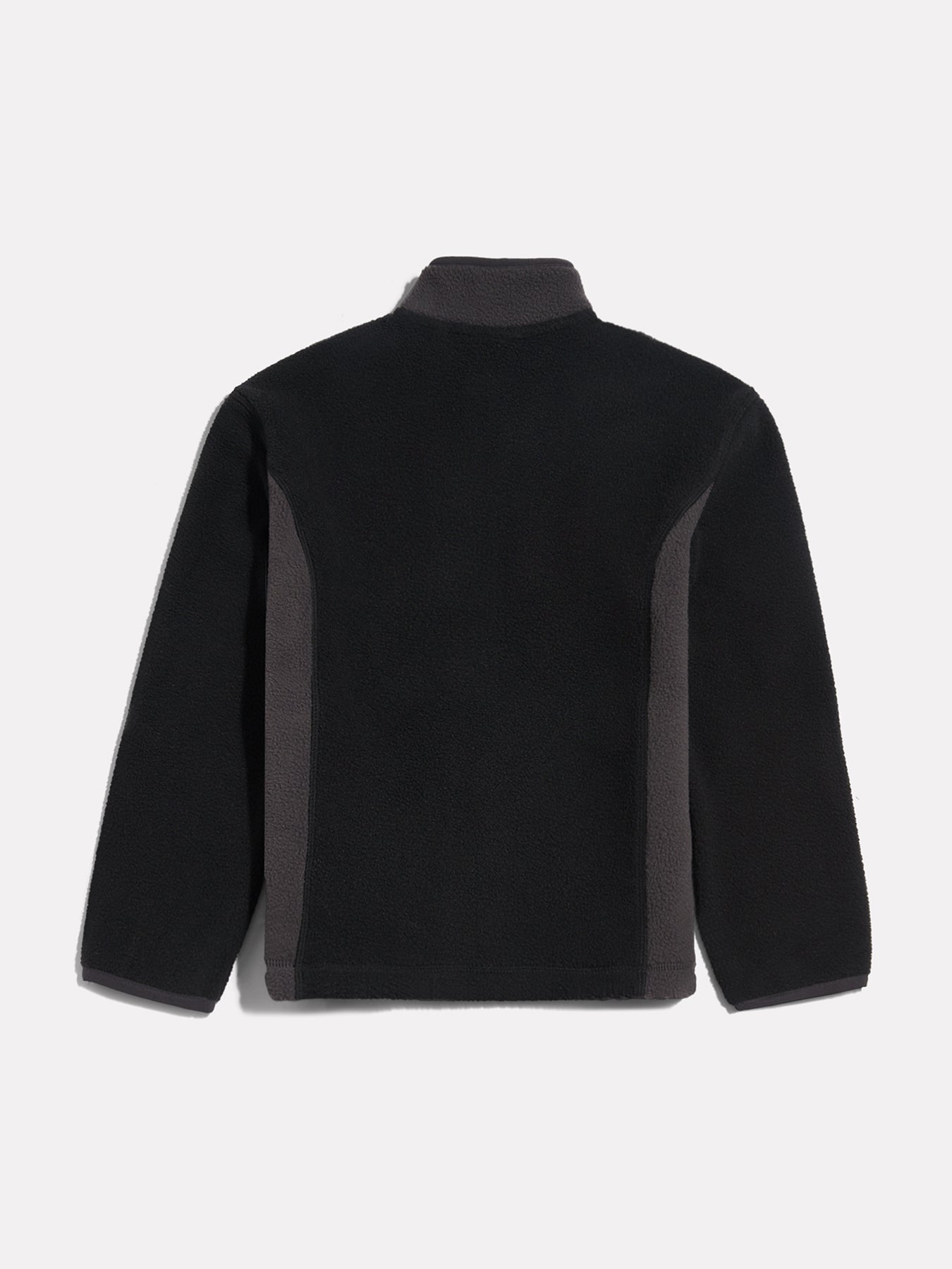 Borg Full-Zip Funnel Neck Jacket Black