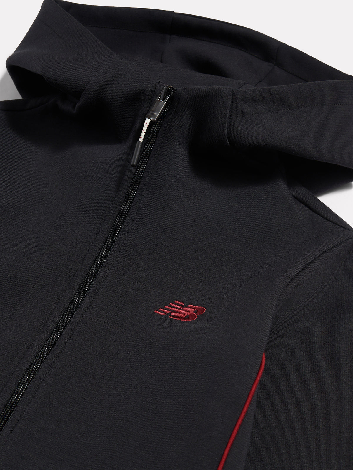 Boys' Panelled Cotton Full-Zip Hoodie - Caviar