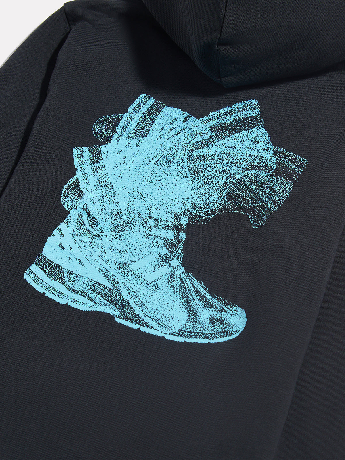 Boys' Long Run Cotton Graphic Hoodie - Caviar