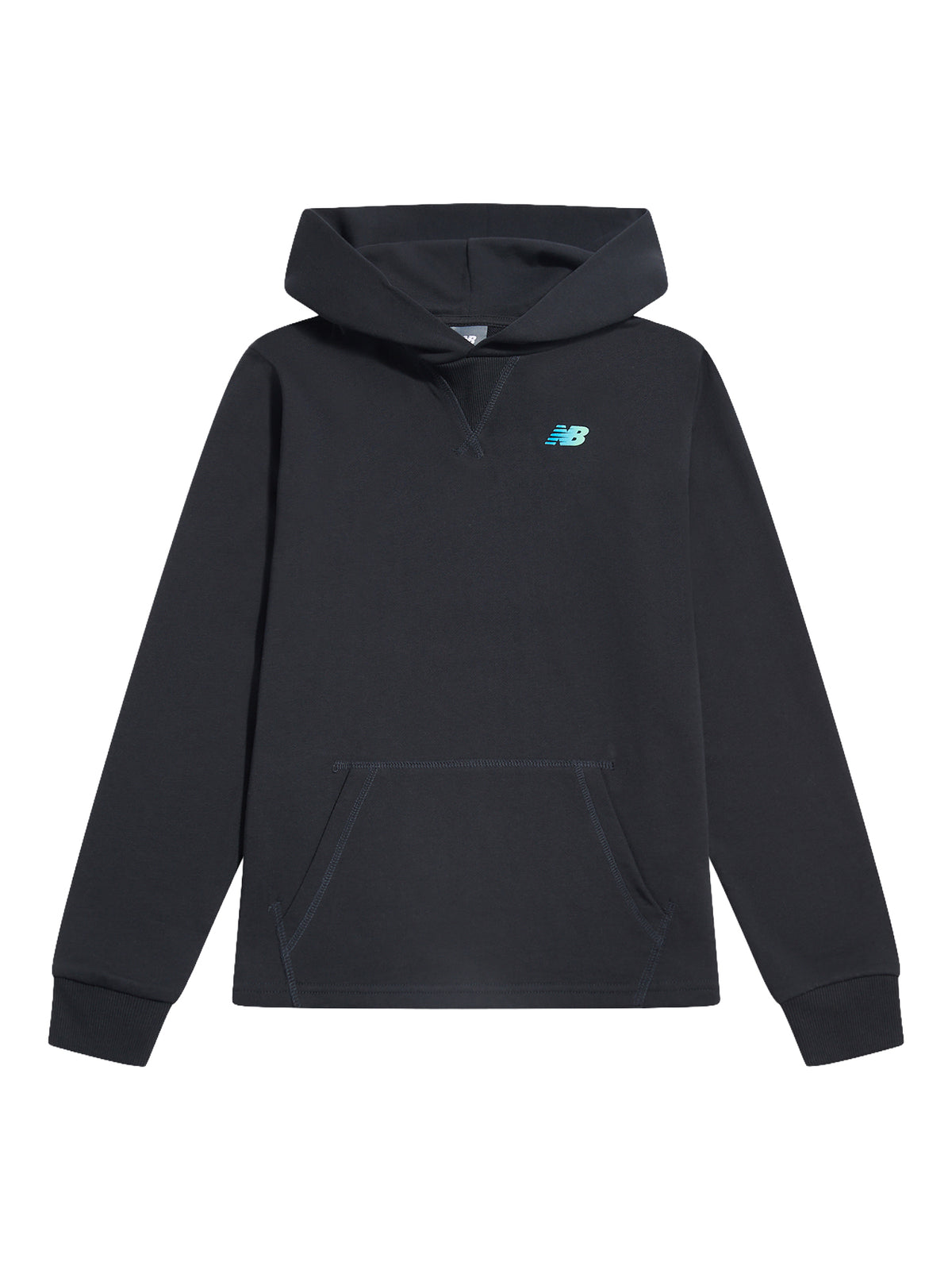 Boys' Long Run Cotton Graphic Hoodie - Caviar