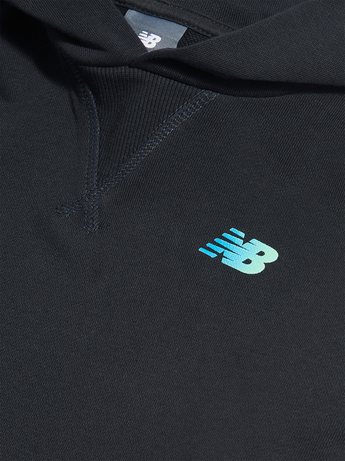 Boys' Long Run Cotton Graphic Hoodie - Caviar