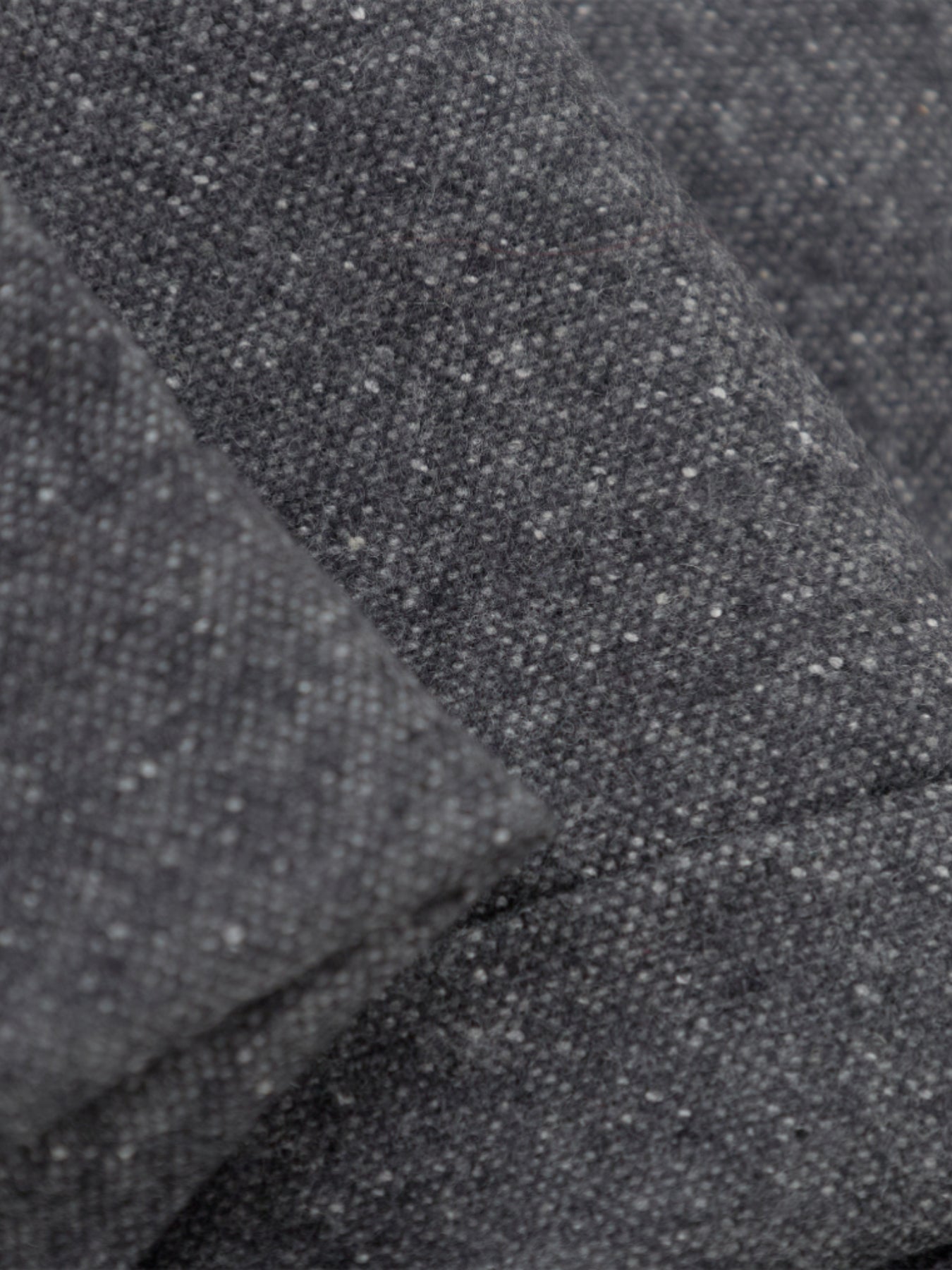 Virgin Wool & Silk Blend Poggio Tailored Trousers - Grey Tweed