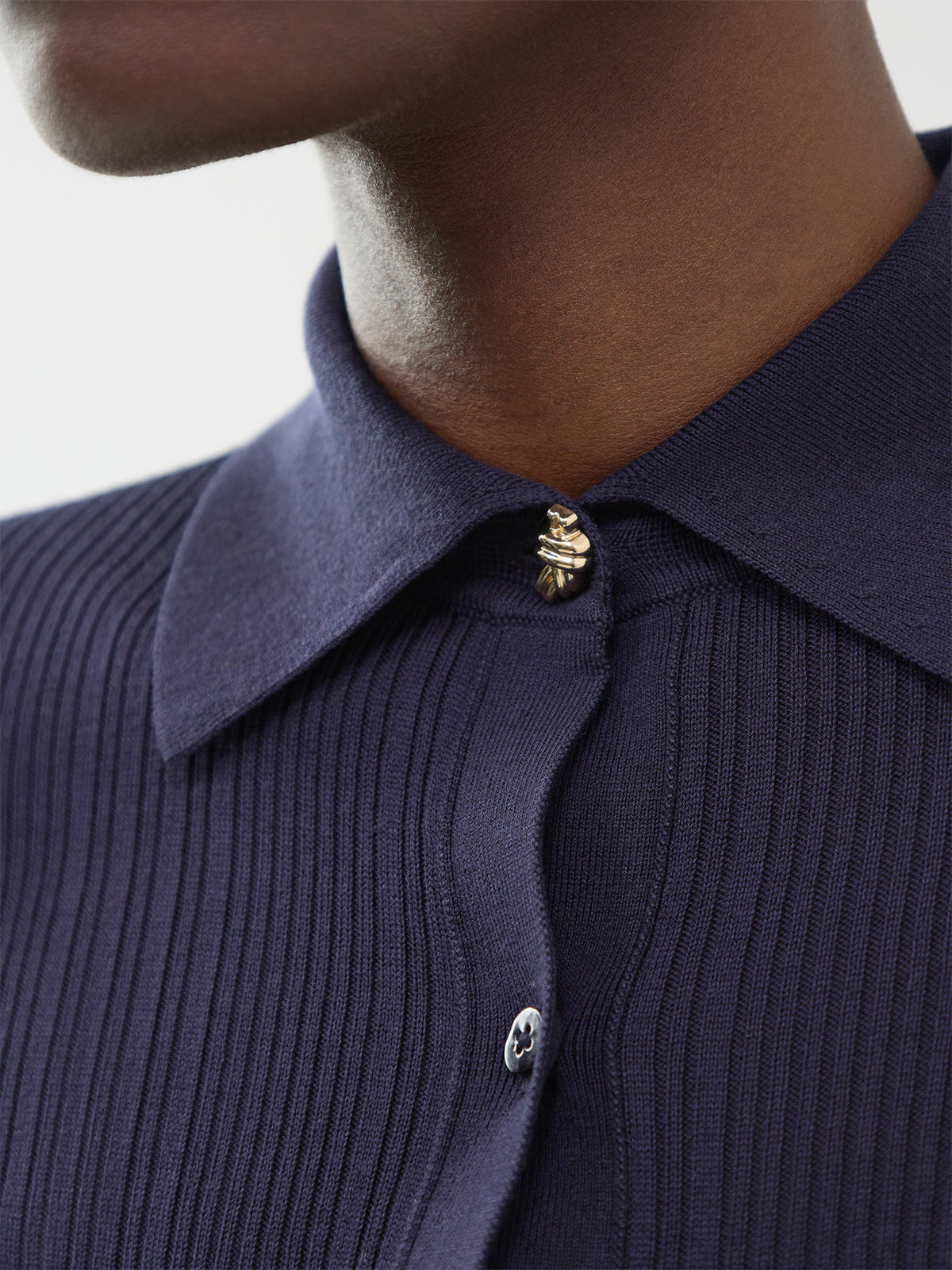 Lyocell & Wool Baco Cardigan - Navy