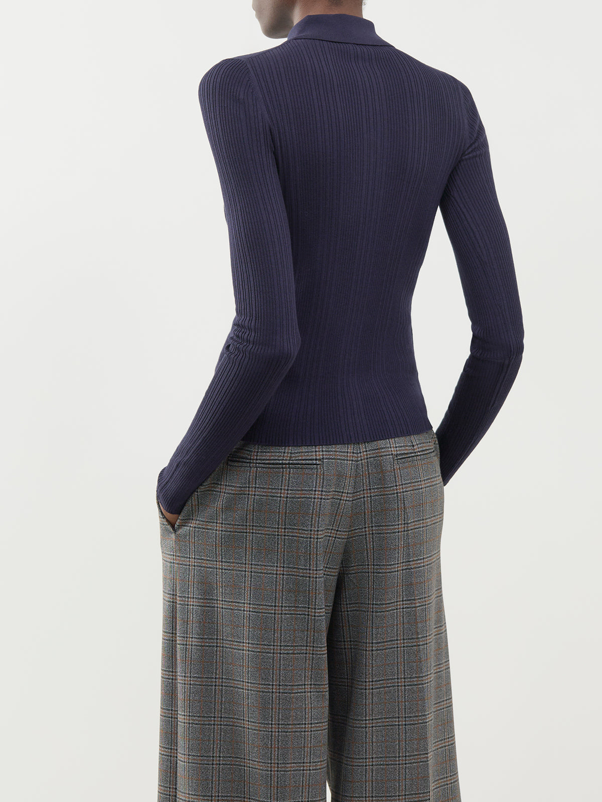 Lyocell & Wool Baco Cardigan - Navy