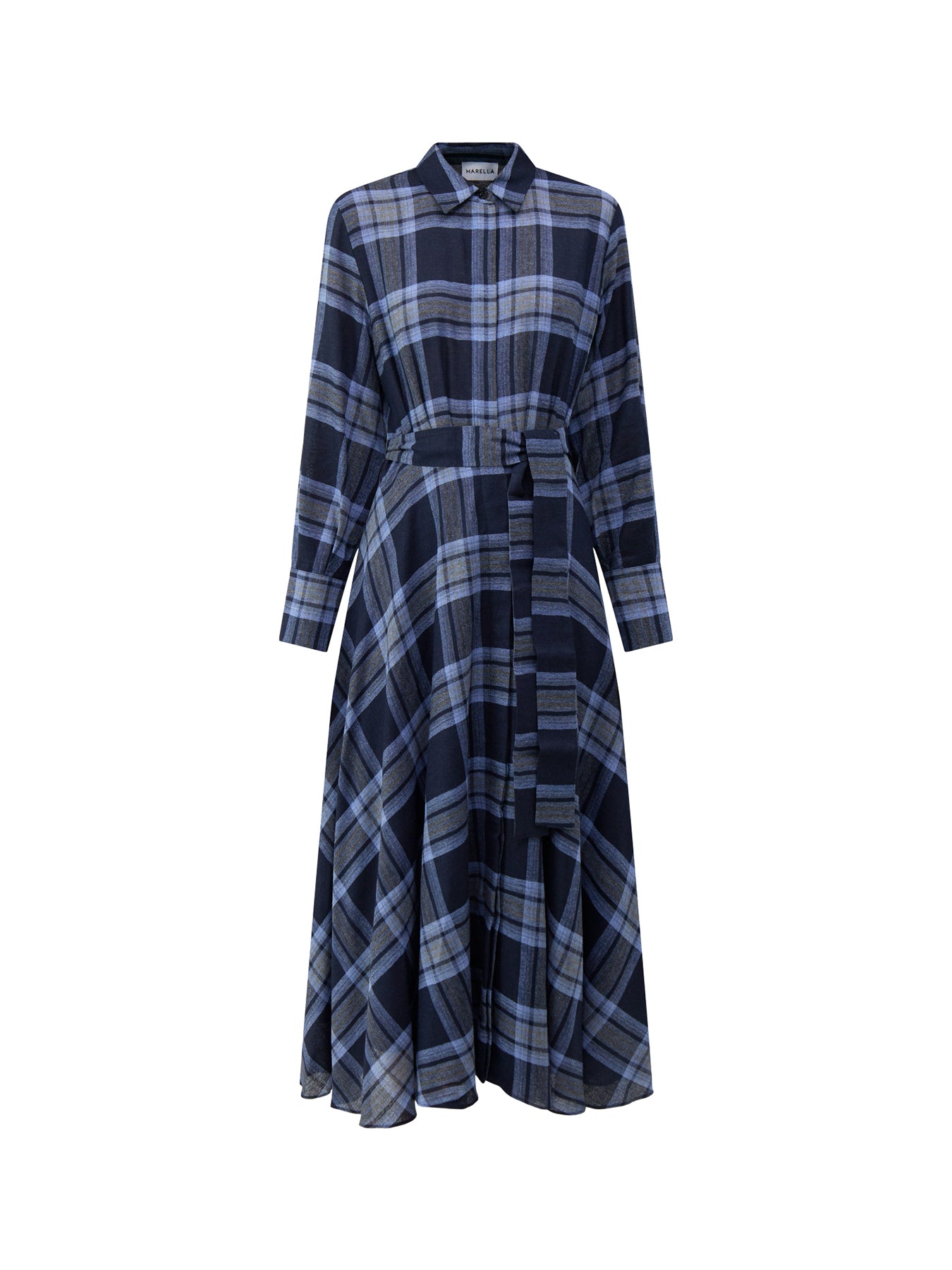 Utile Midi Shirt Dress Navy