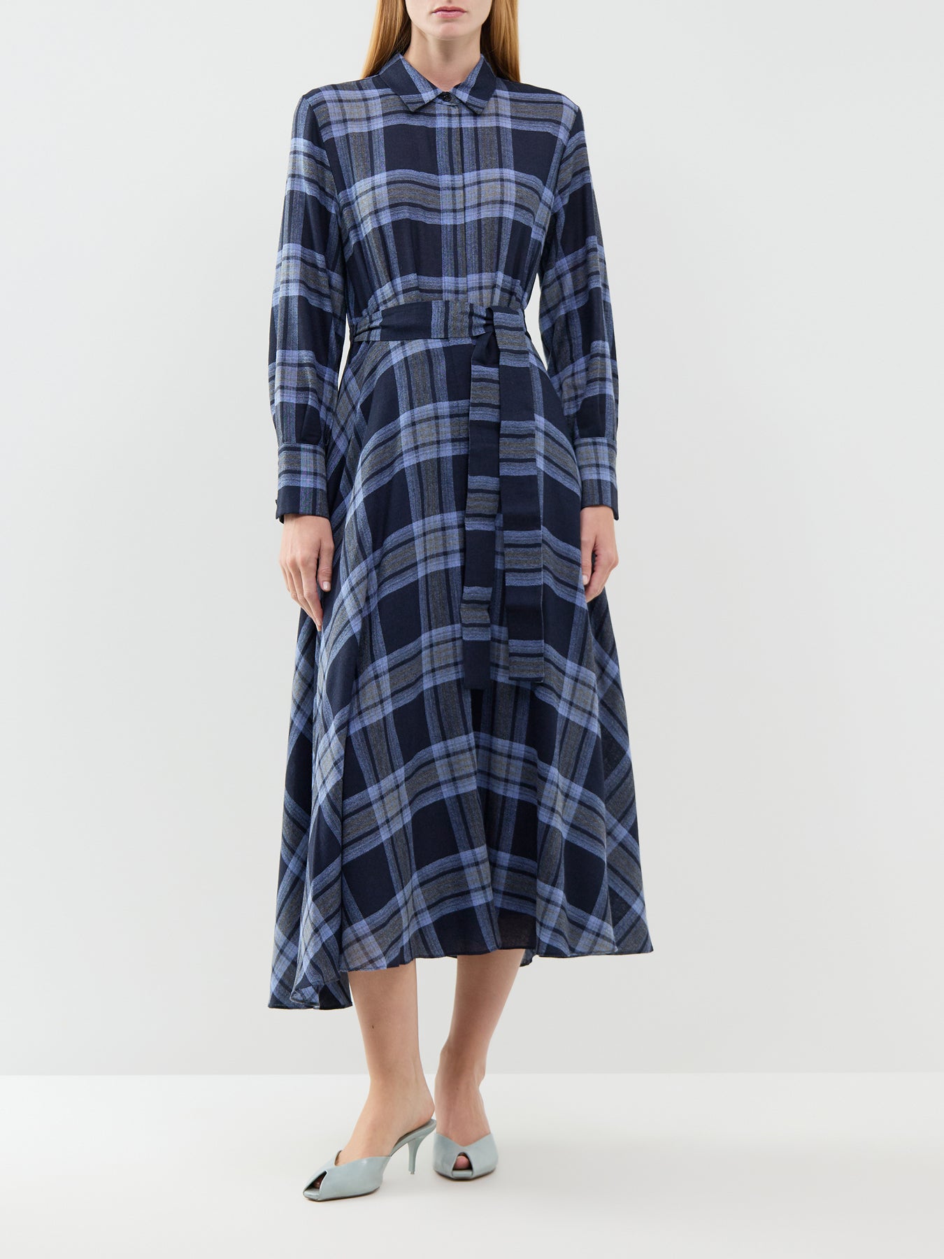 Utile Midi Shirt Dress Navy