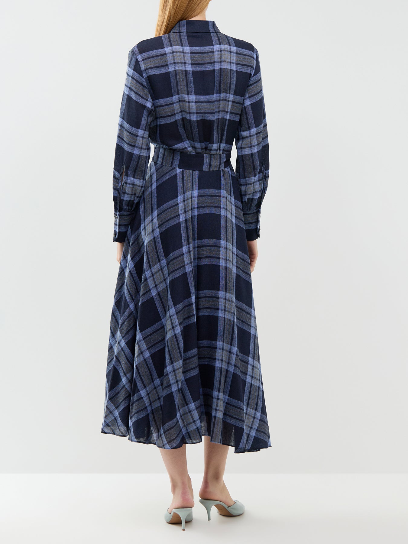 Utile Midi Shirt Dress Navy