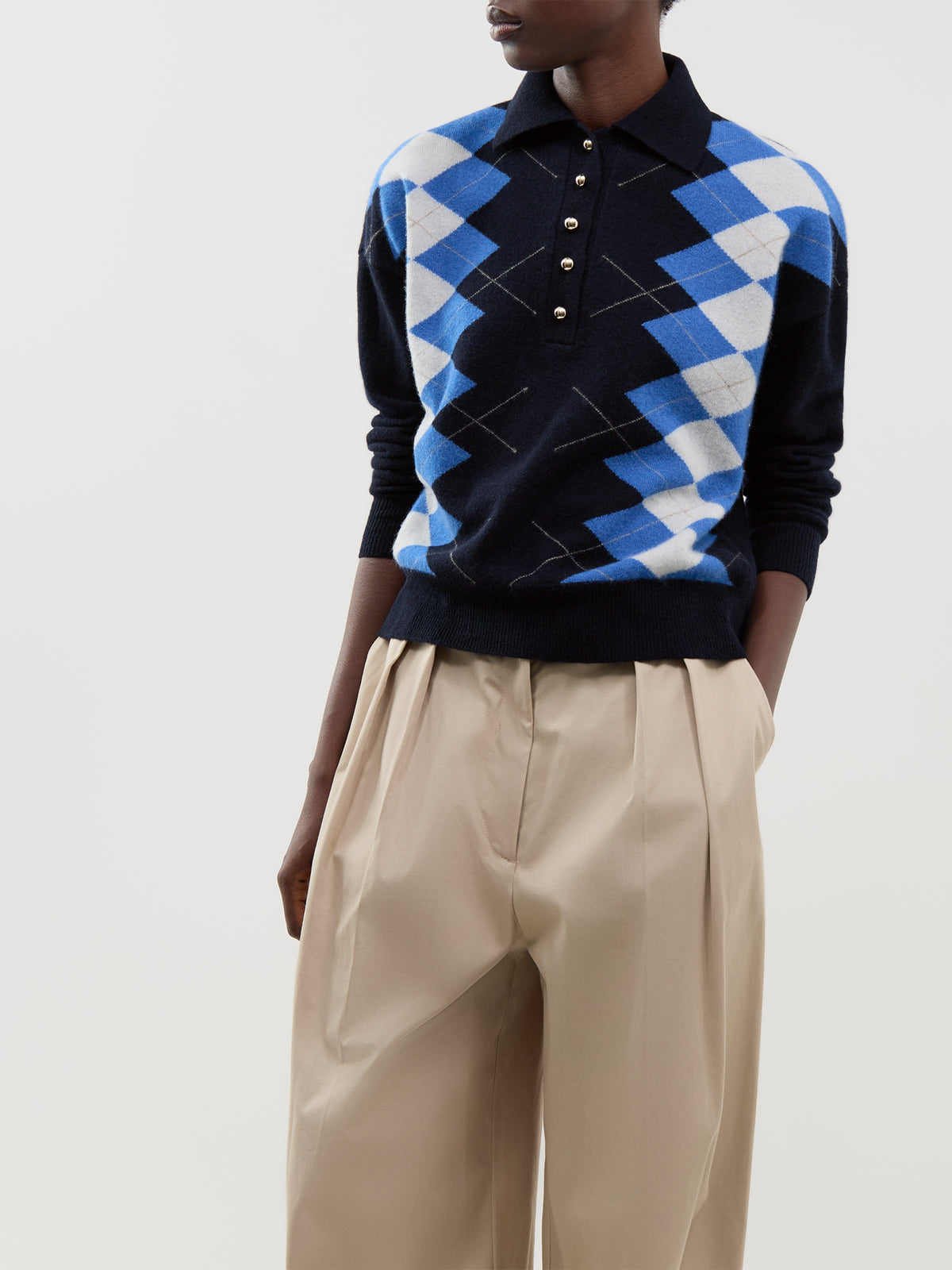 Wool & Cashmere Blend Sequoia Sweater - Periwinkle Blue