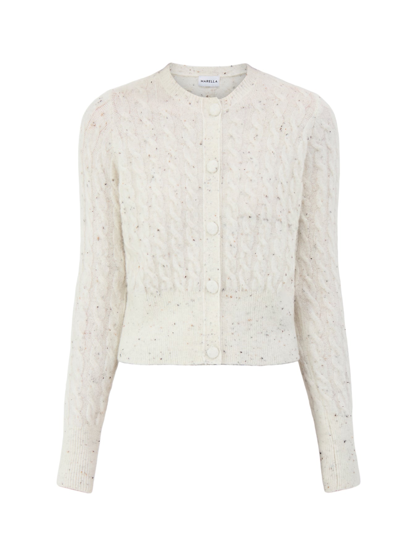 Certa Alpaca Blend Cardigan White