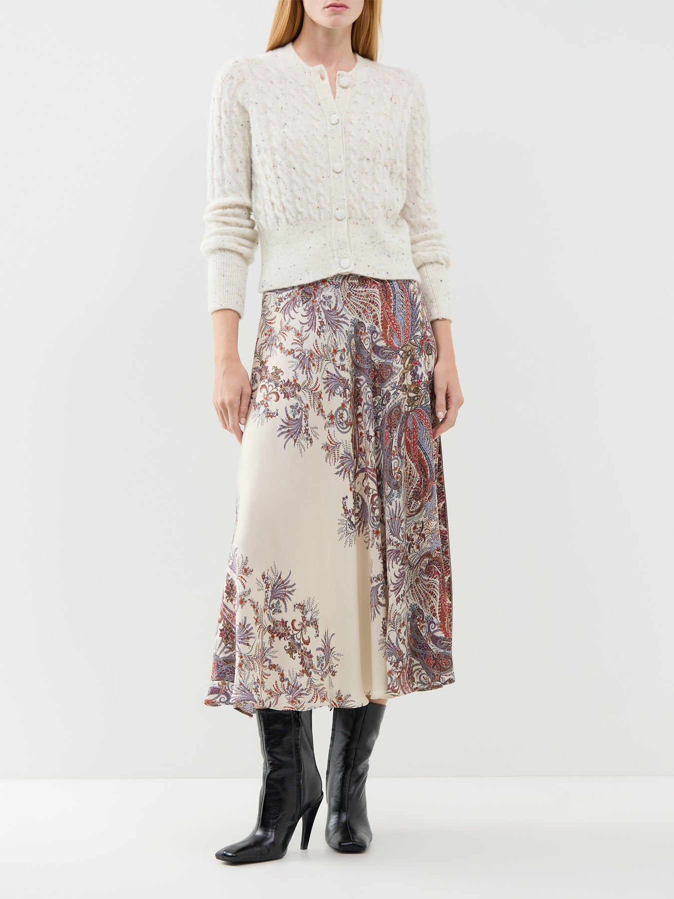 Certa Alpaca Blend Cardigan White