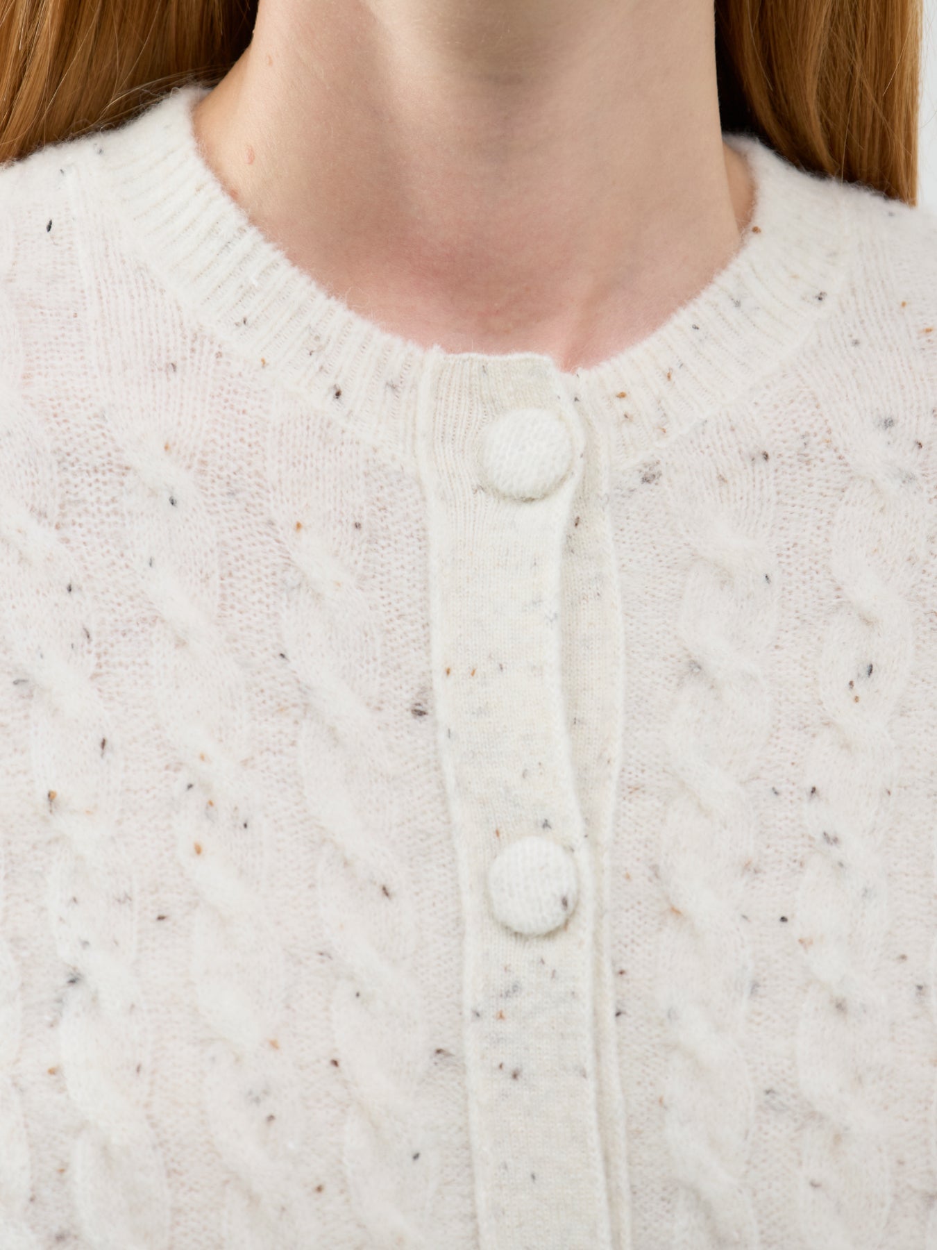 Certa Alpaca Blend Cardigan White