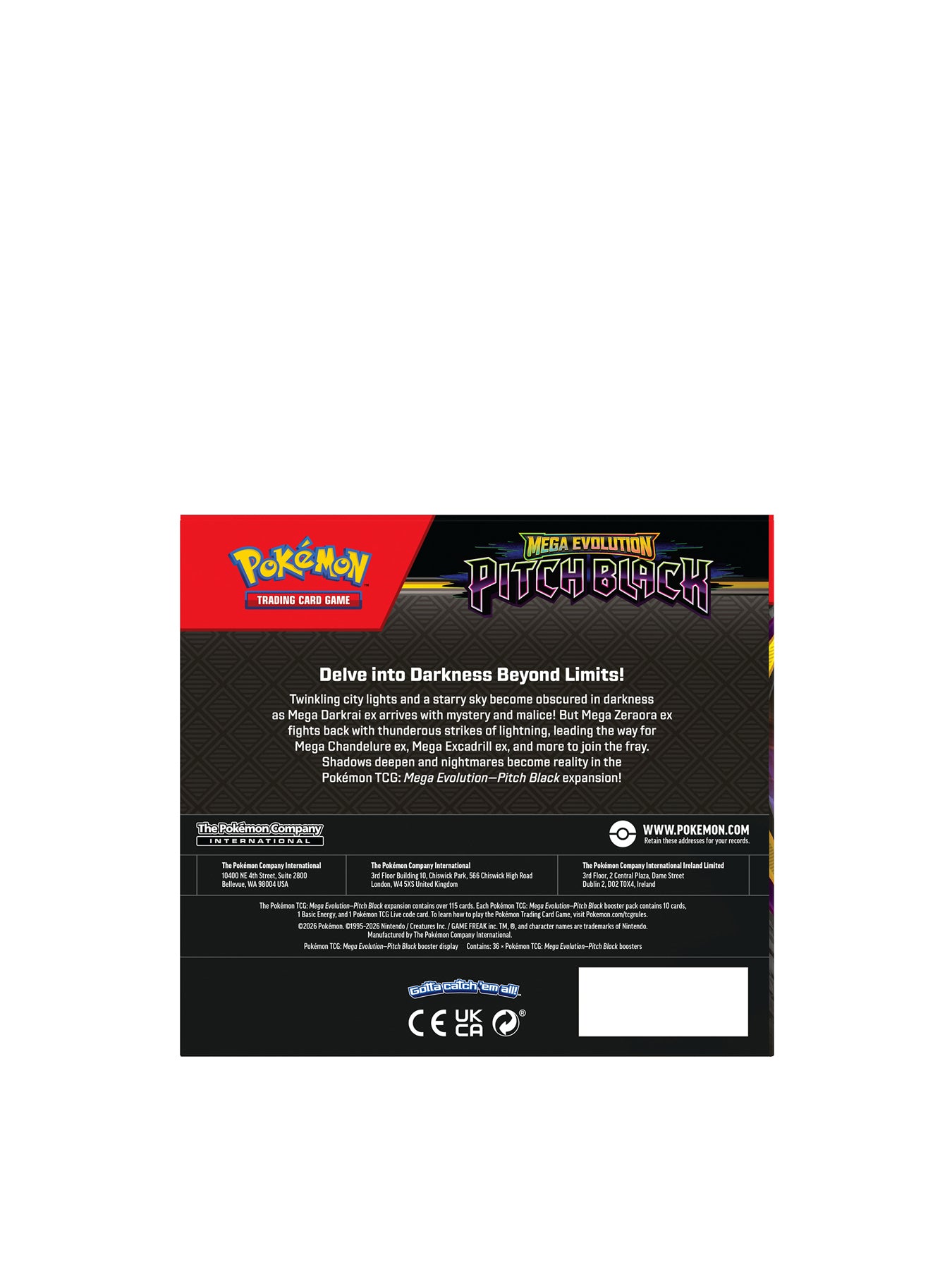 Pokémon TCG Mega Evolution Pitch Black Booster