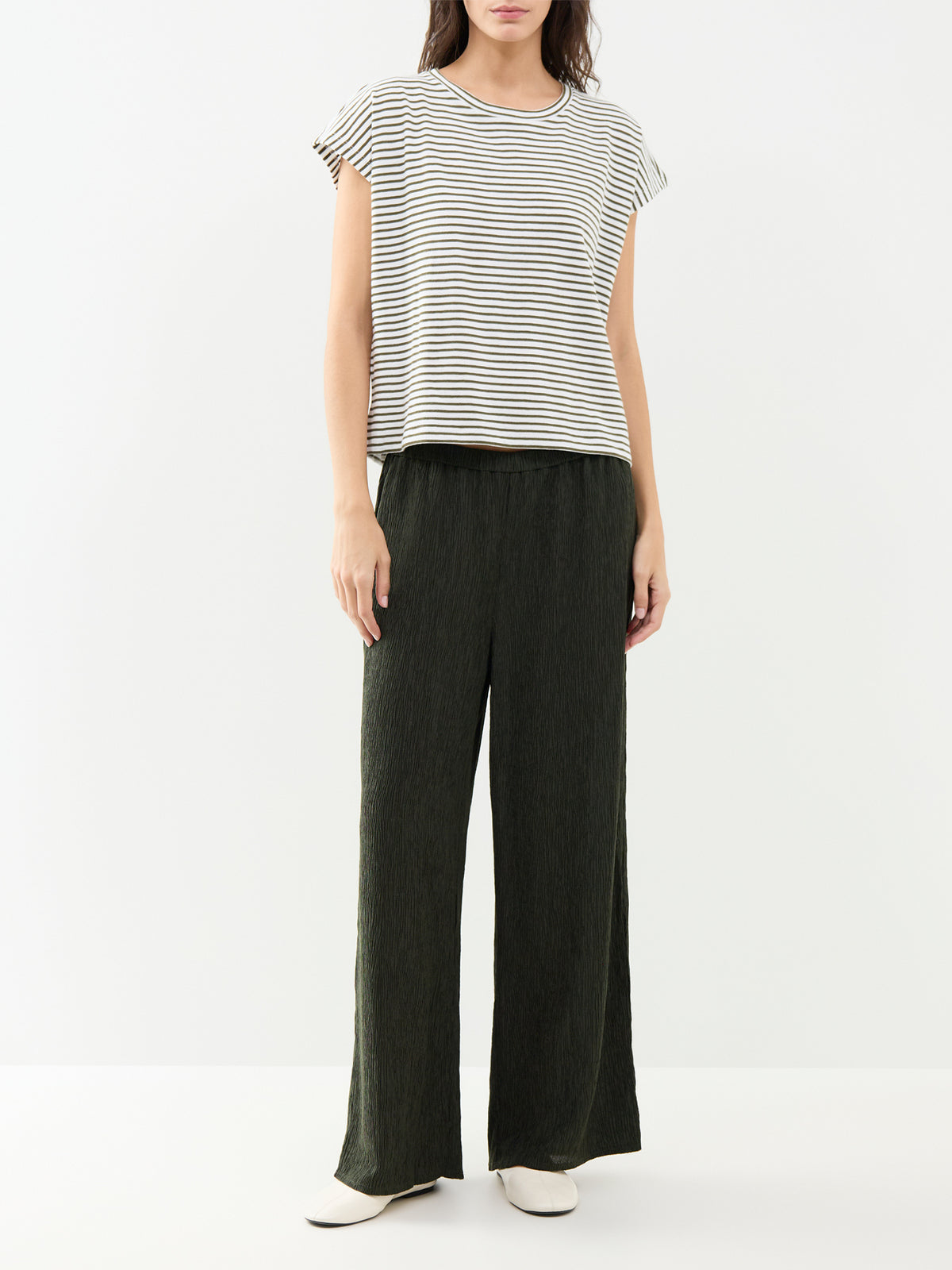 Organic Cotton Crew Neck Short Sleeve Top