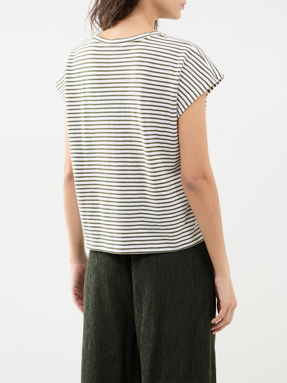 Organic Cotton Crew Neck Short Sleeve Top