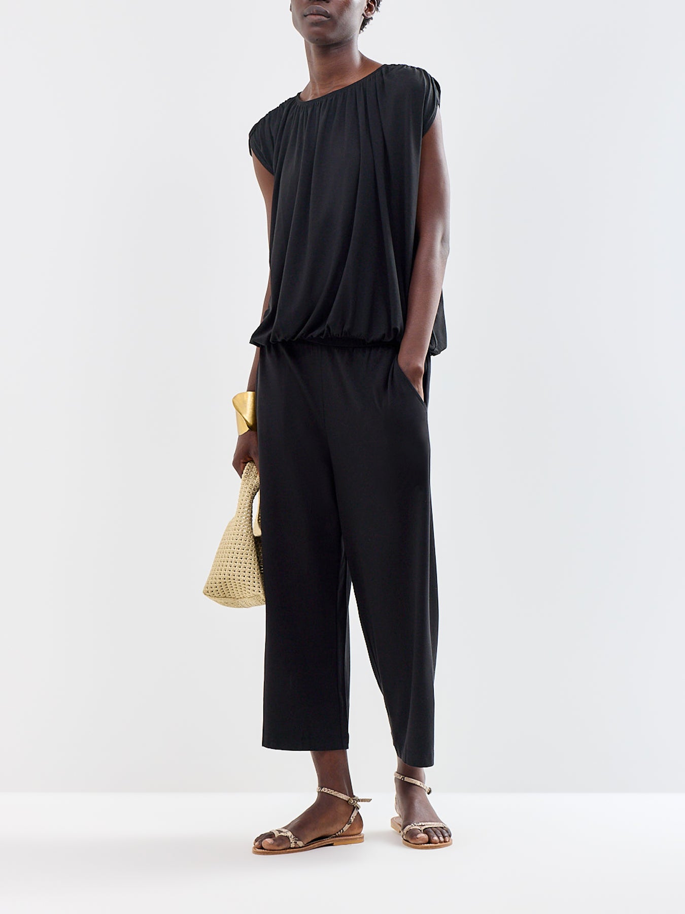 Crew Neck Top Black