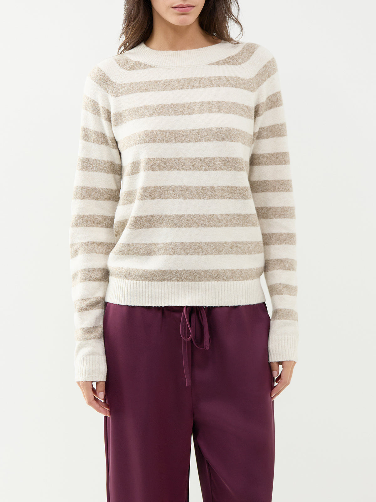 Doffy Long Sleeve Round Neck Top