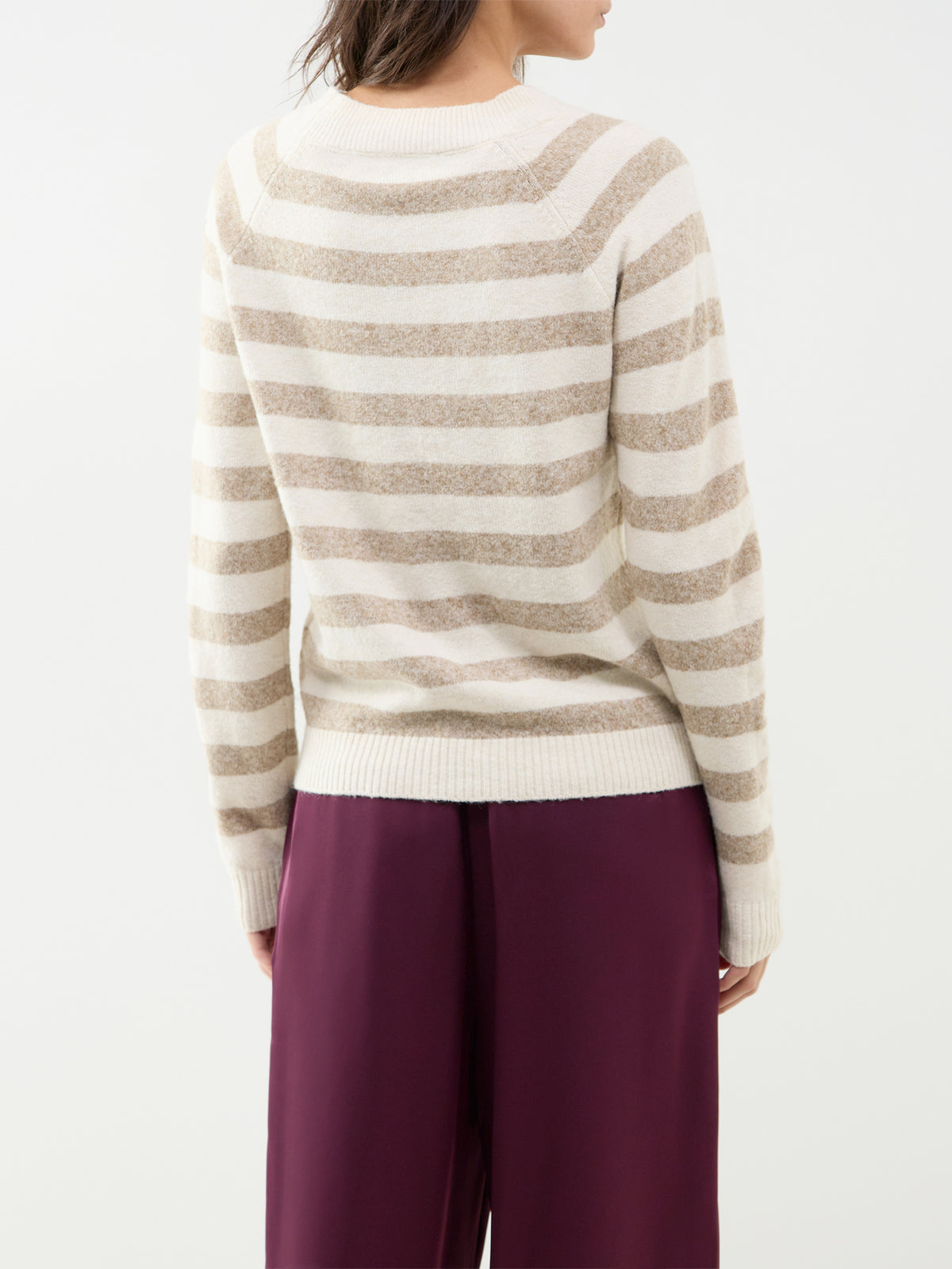 Doffy Long Sleeve Round Neck Top