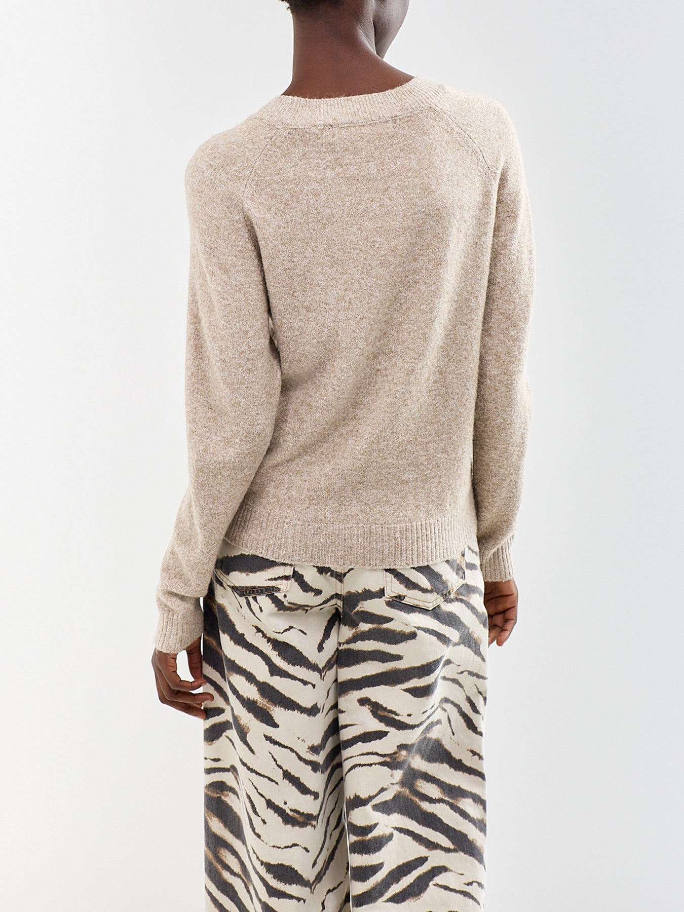 Doffy Recycled Polyester-Blend Blouse Beige