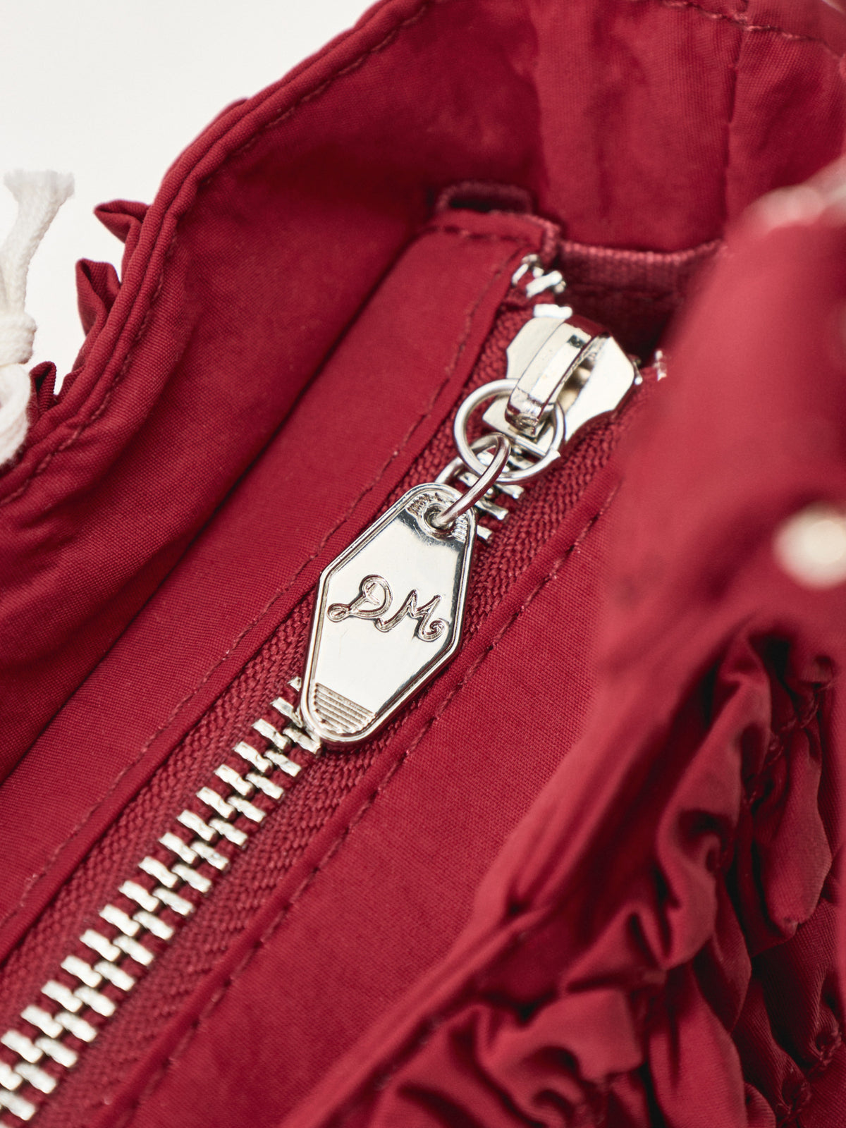 Sophia Ruffle Tote Bag – Red