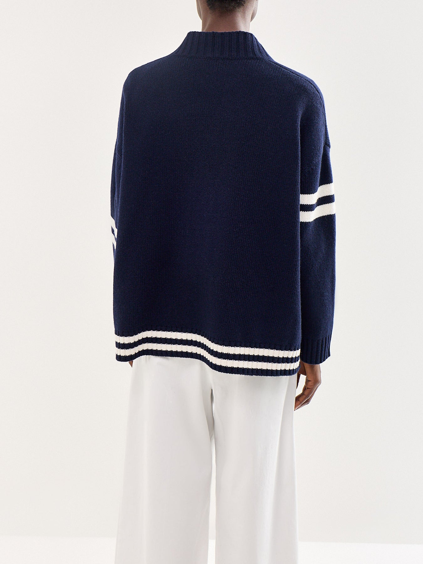 Belgio Wool Cardigan Navy