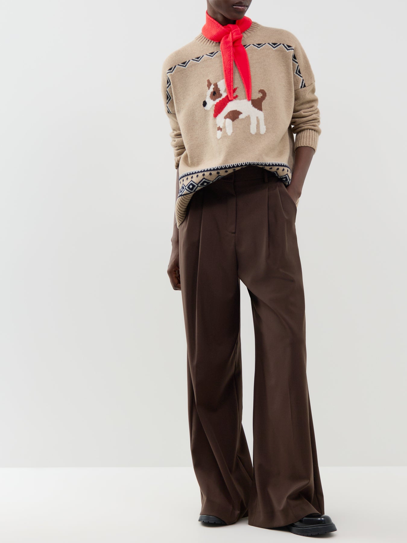 Virgin Wool Pavidi Sweater - Sand Dog