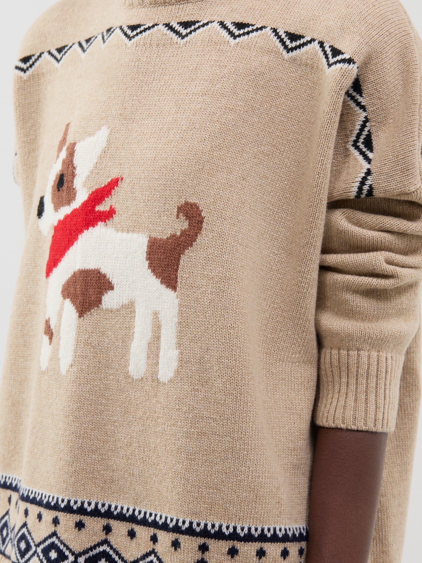 Virgin Wool Pavidi Sweater - Sand Dog