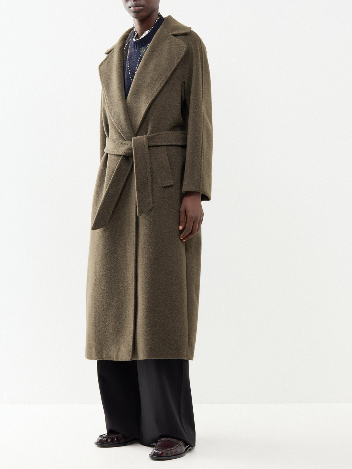 Tempera Wool & Alpaca Blend Long Coat