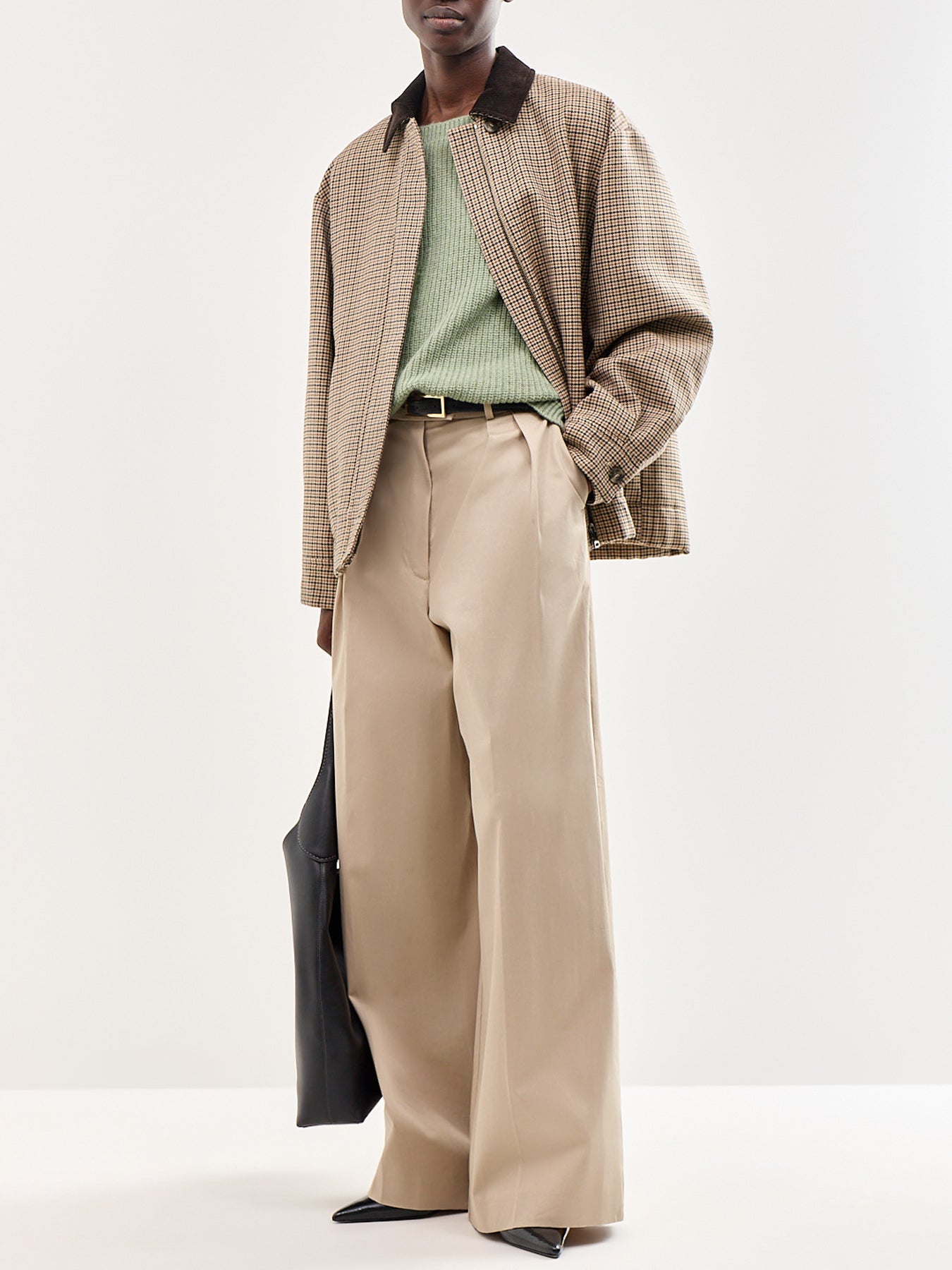 Xeno Mohair Blend Jumper Green