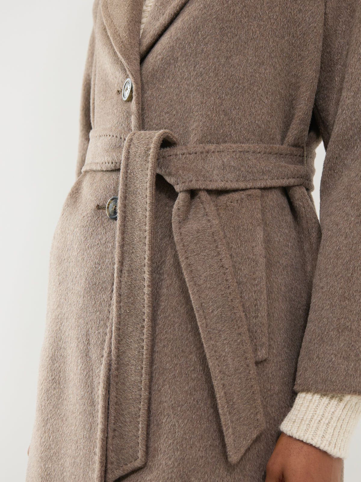 Wool, Alpaca & Mohair Blend Bronte Long Coat