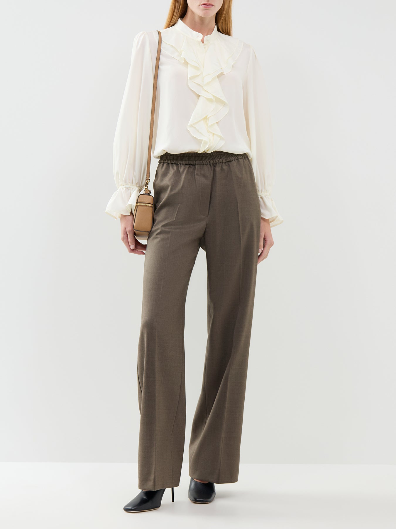 Petra Straight Leg Trousers Brown