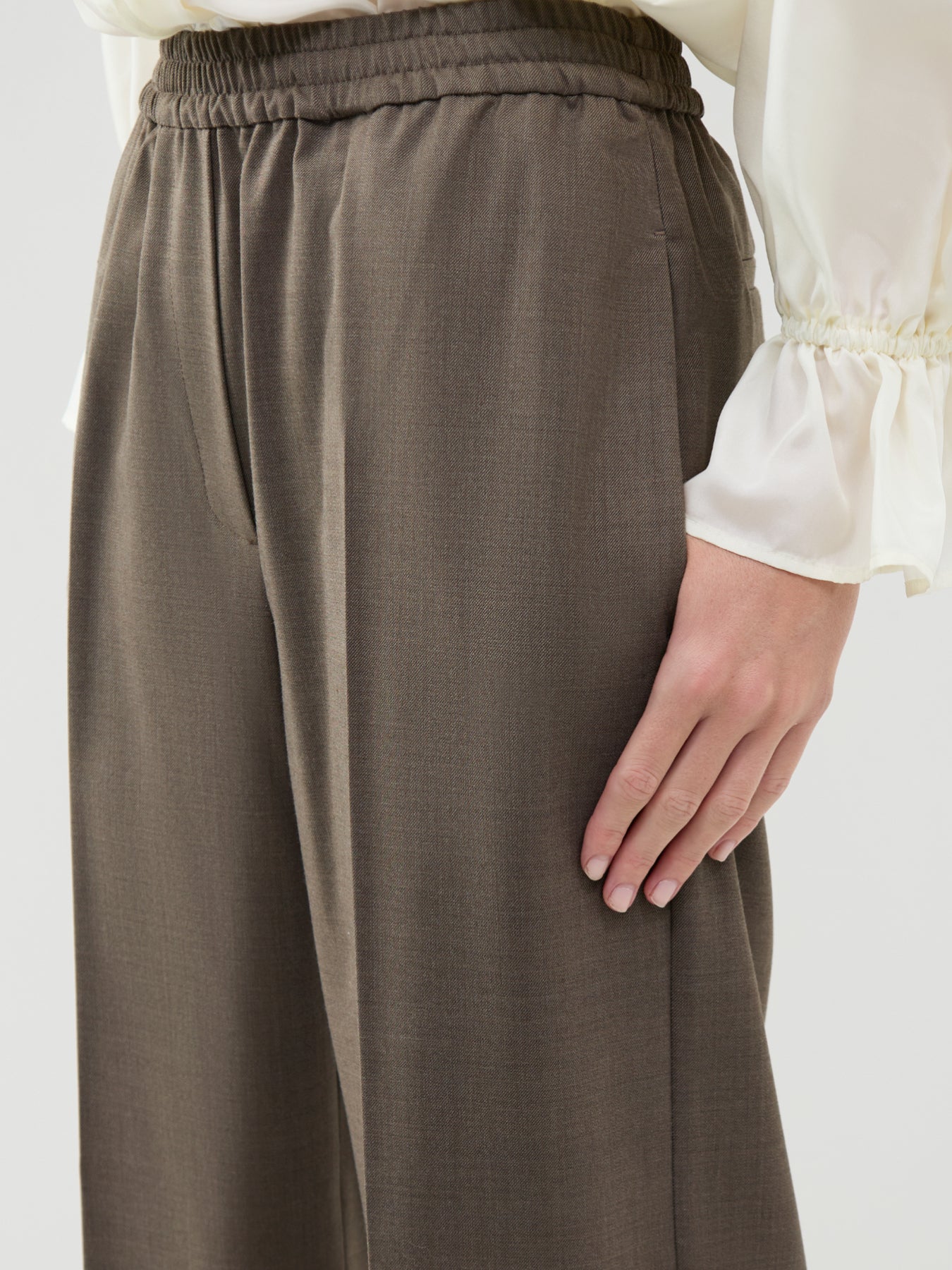 Petra Straight Leg Trousers Brown