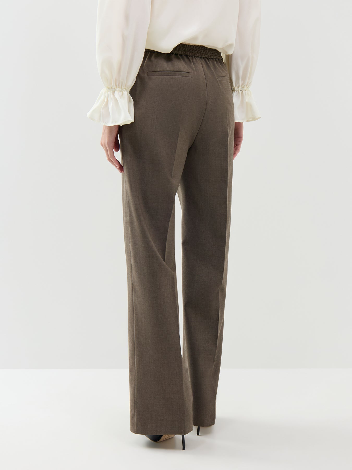 Petra Straight Leg Trousers Brown