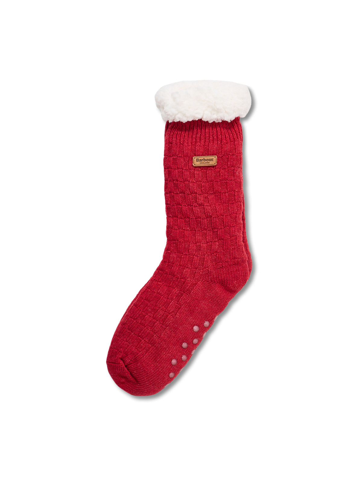Wool Blend Cable Knit Lounge Socks